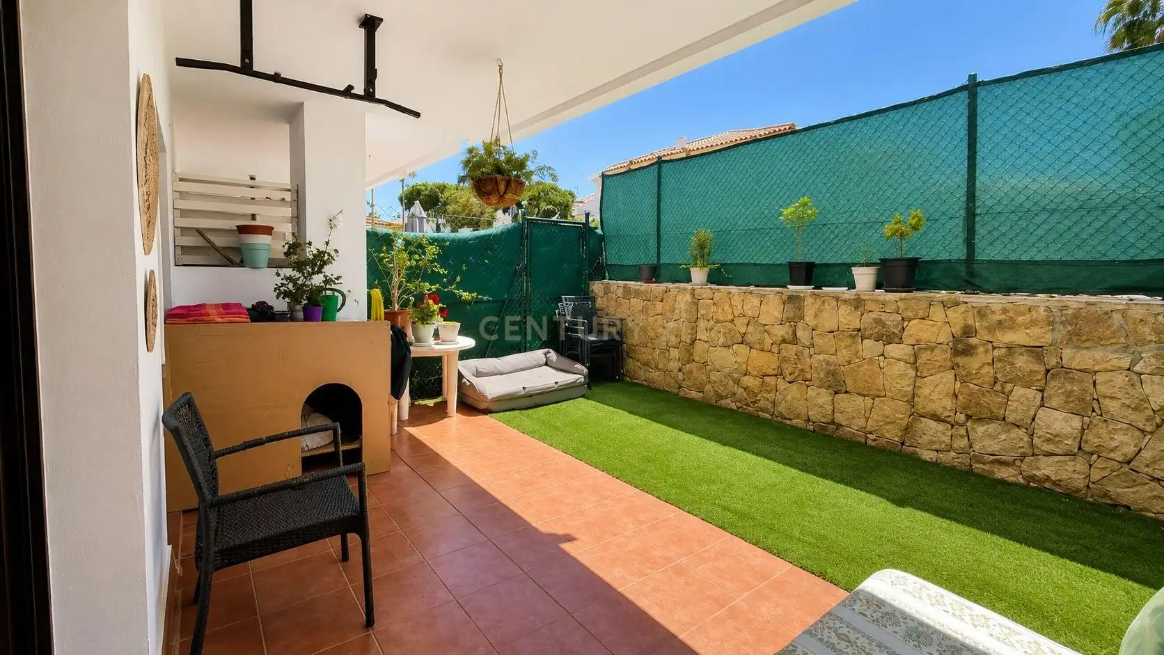 Terraza de Apartamento en venta en Mijas con Jardín privado, Trastero y Piscina comunitaria