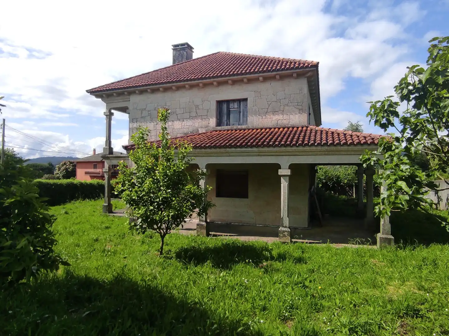 Exterior view of Houses for sale in Santiago de Compostela   with Private garden and Terrace