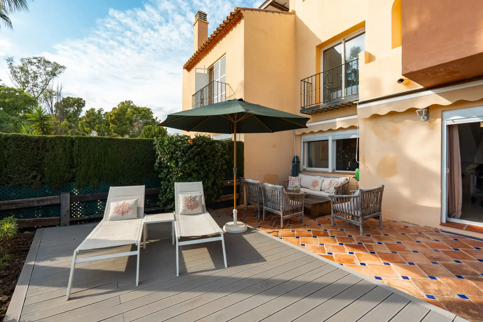 Terraza de Casa adosada en venta en Marbella con Aire acondicionado, Jardín privado y Terraza