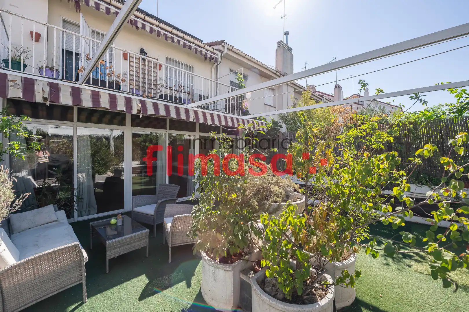 Terraza de Casa adosada en venta en Villaviciosa de Odón con Aire acondicionado, Calefacción y Jardín privado