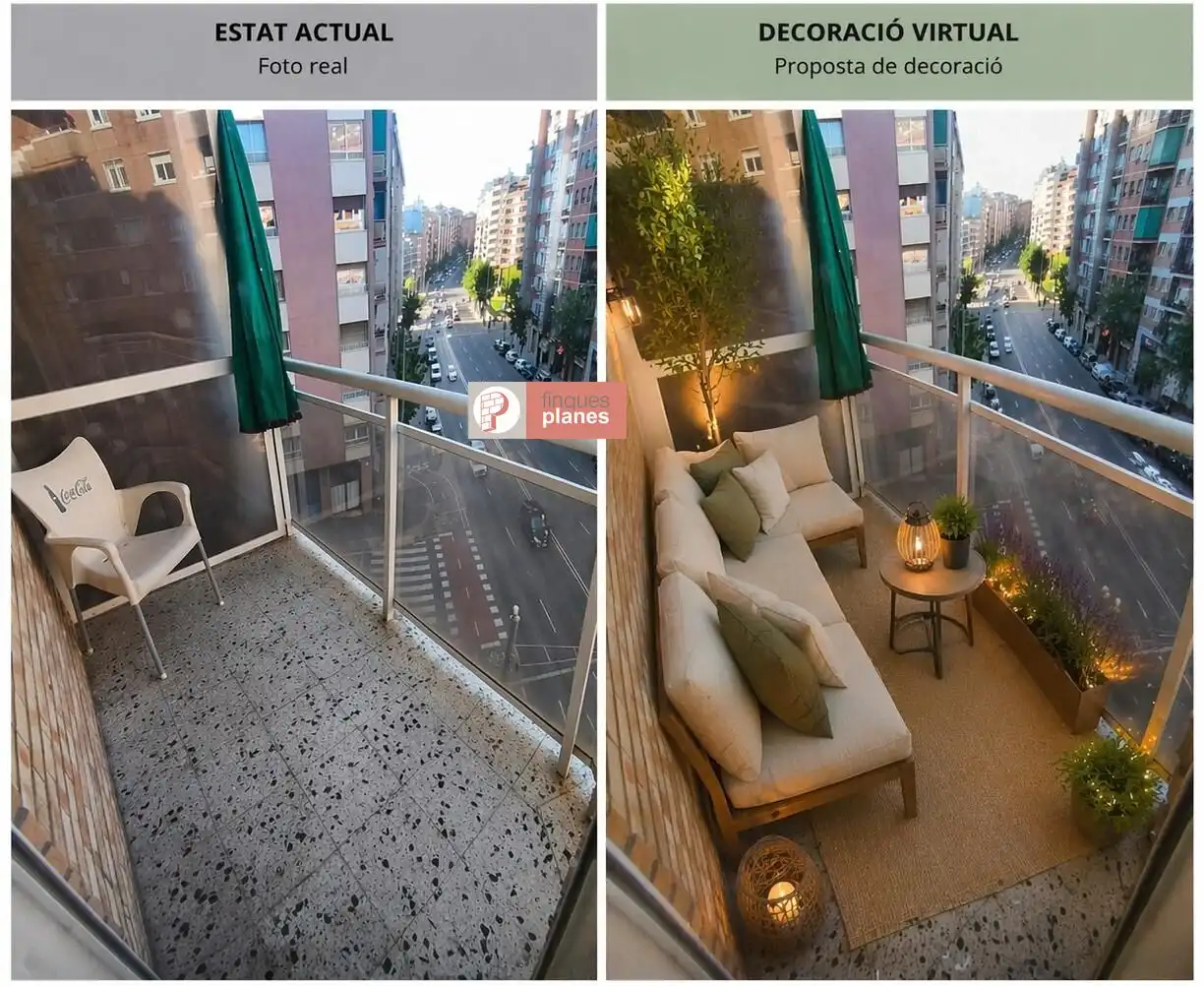 Terrassa de Pis en venda en Lleida amb Parquet, Moblat i Balcó
