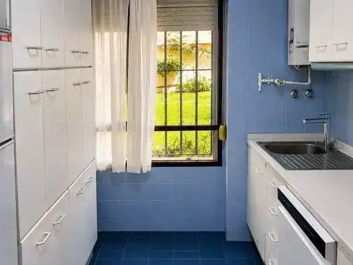 Küche von Wohnung zur Miete in Málaga mit Privatgarten und Schwimmbad