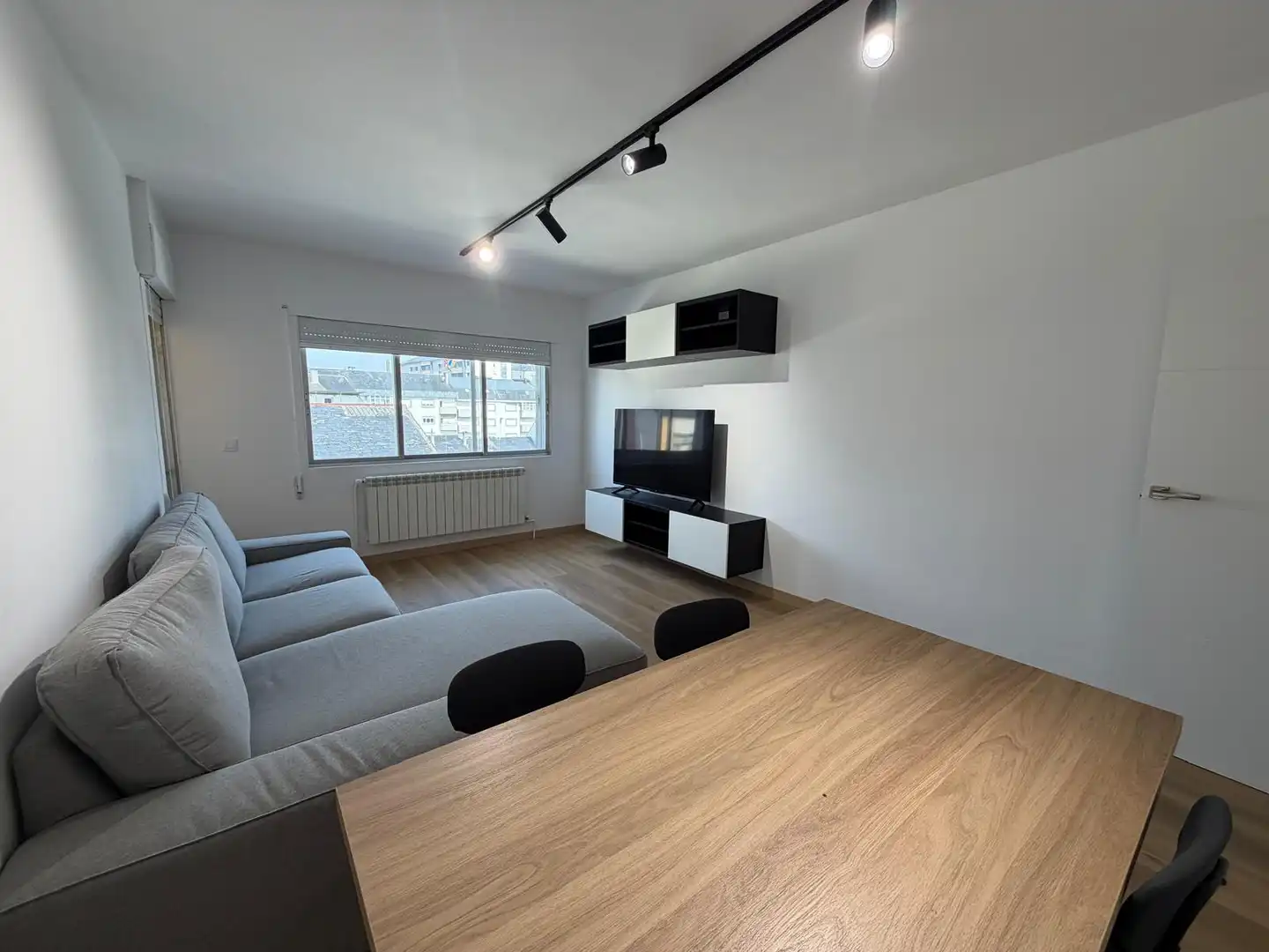 Sala de estar de Piso de alquiler en Lugo con Calefacción, Parquet y Trastero