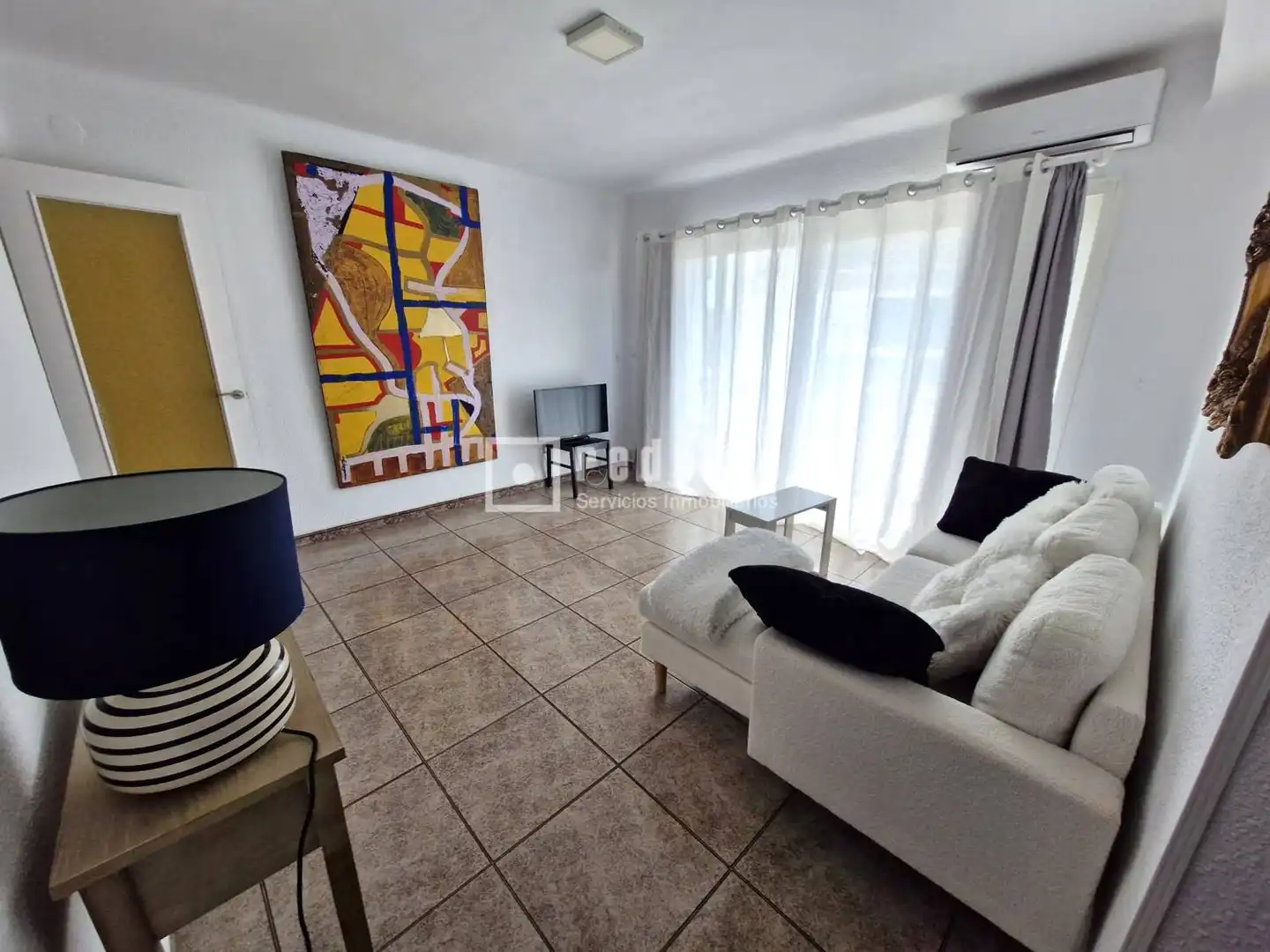 Sala d'estar de Pis de lloguer en Málaga amb Aire condicionat, Calefacció i Terrassa