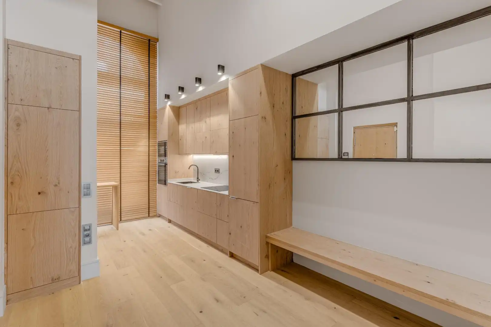 Kitchen of Flat for sale in Barcelona  with Air Conditioner, Heating and Parquet flooring