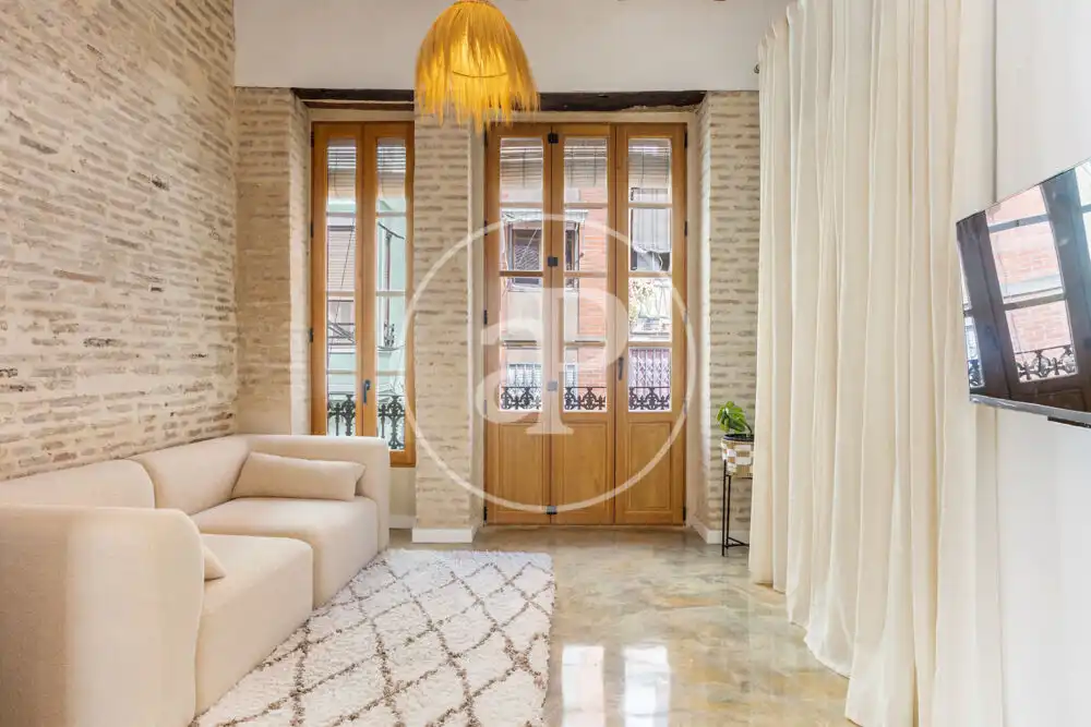 Sala d'estar de Pis de lloguer en Valencia amb Aire condicionat, Calefacció i Terrassa
