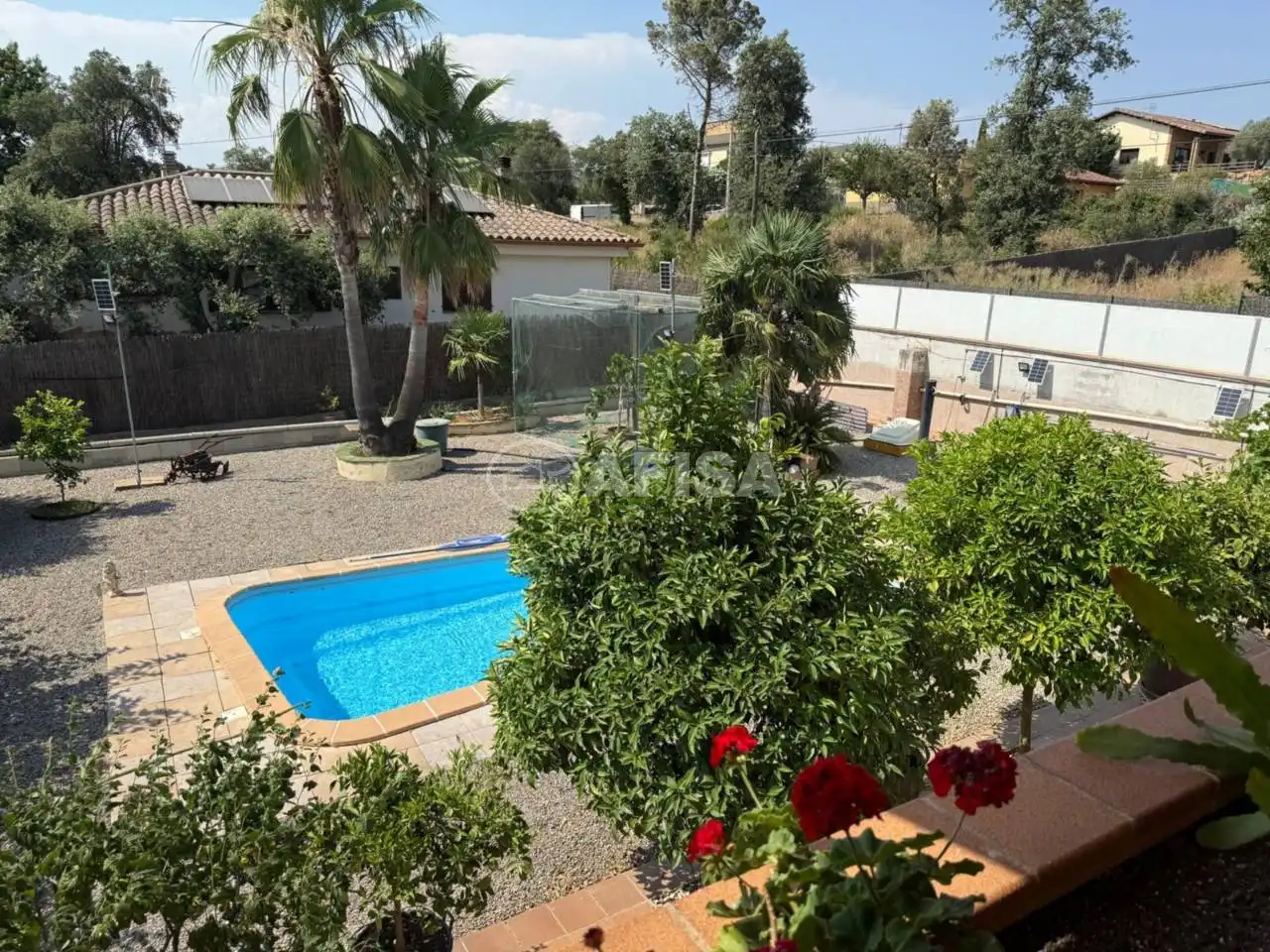 Piscina de Casa o xalet en venda en Sils amb Aire condicionat, Calefacció i Jardí privat