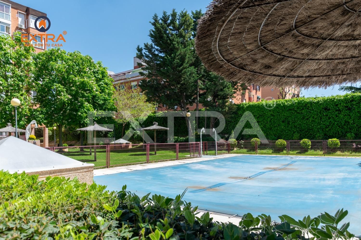 Piscina de Pis en venda en  Madrid Capital amb Aire condicionat, Calefacció i Jardí privat