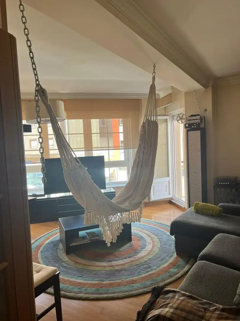 Wohnzimmer von Wohnungen zur Miete in Noia mit Heizung, Möbliert und Balkon