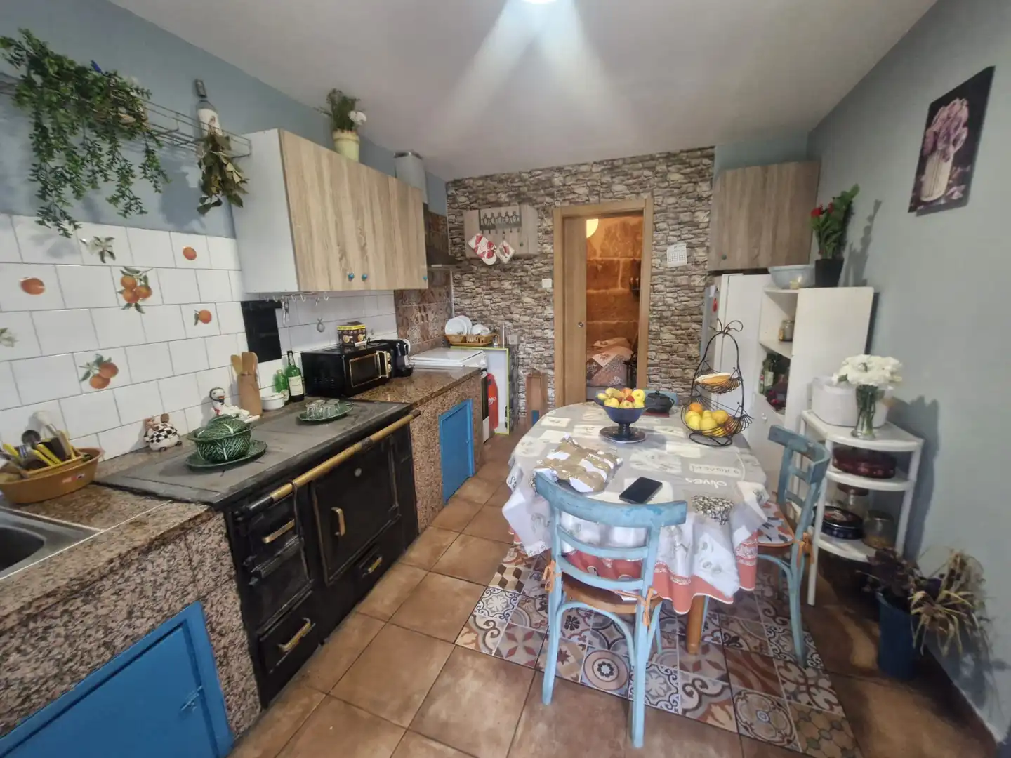 Küche von Haus oder Chalet zum Verkauf in Allariz mit Möbliert und Ofen