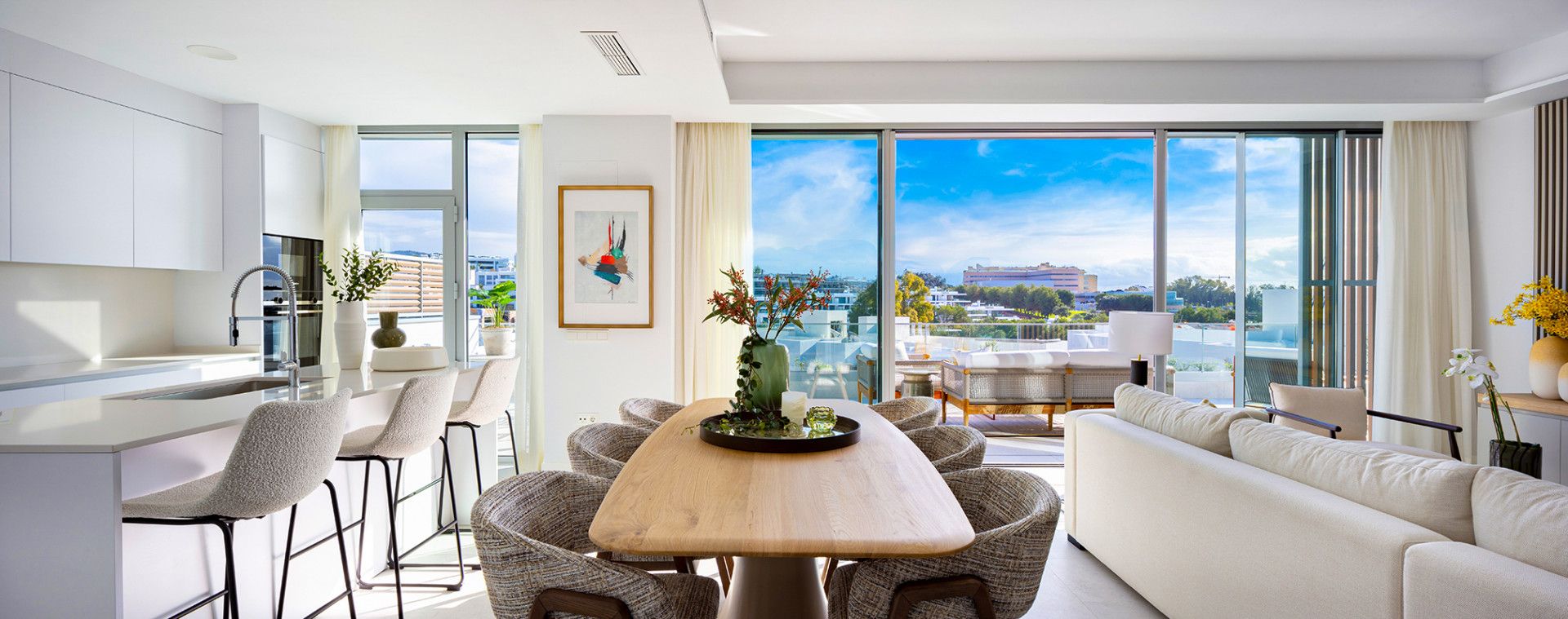 Menjador de Àtic en venda en Marbella amb Terrassa i Piscina