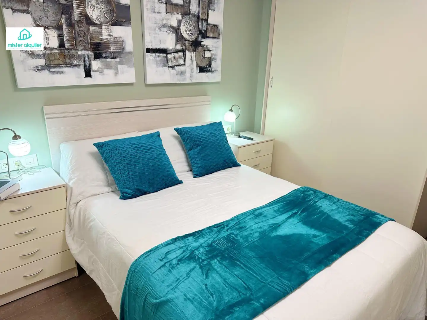 Bedroom of Apartments for rent in Benidorm  with Air Conditioner, Heating and Private garden