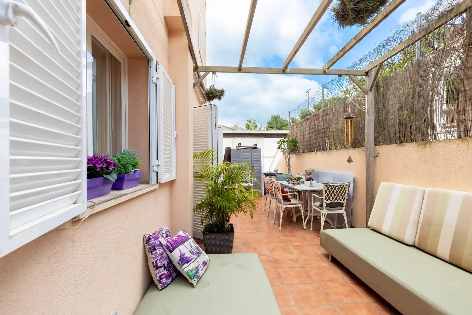 Terraza de Casa adosada en venta en  Palma de Mallorca con Aire acondicionado, Calefacción y Jardín privado