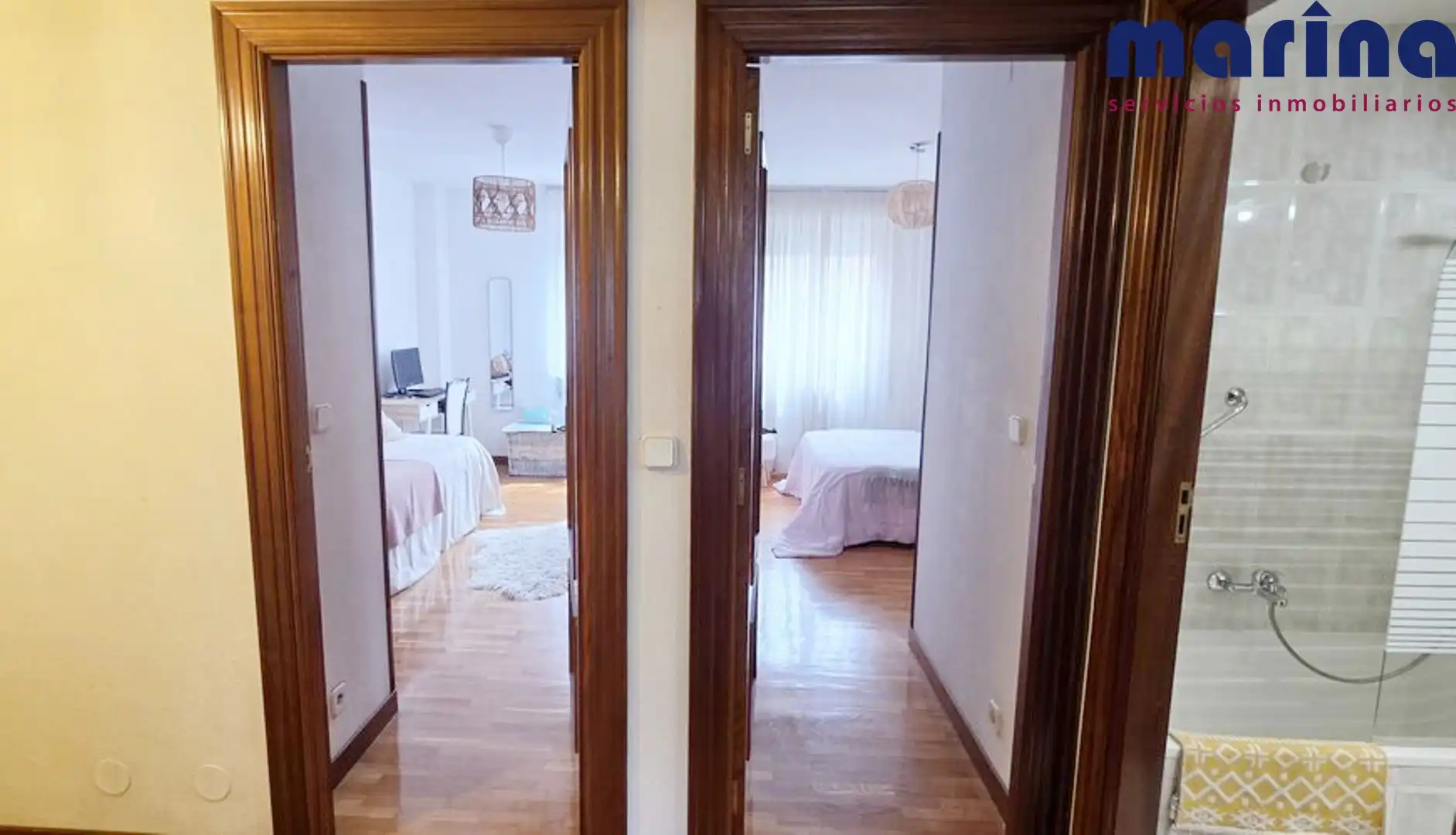 Bedroom of Flat for sale in  Pamplona / Iruña  with Heating, Parquet flooring and Storage room