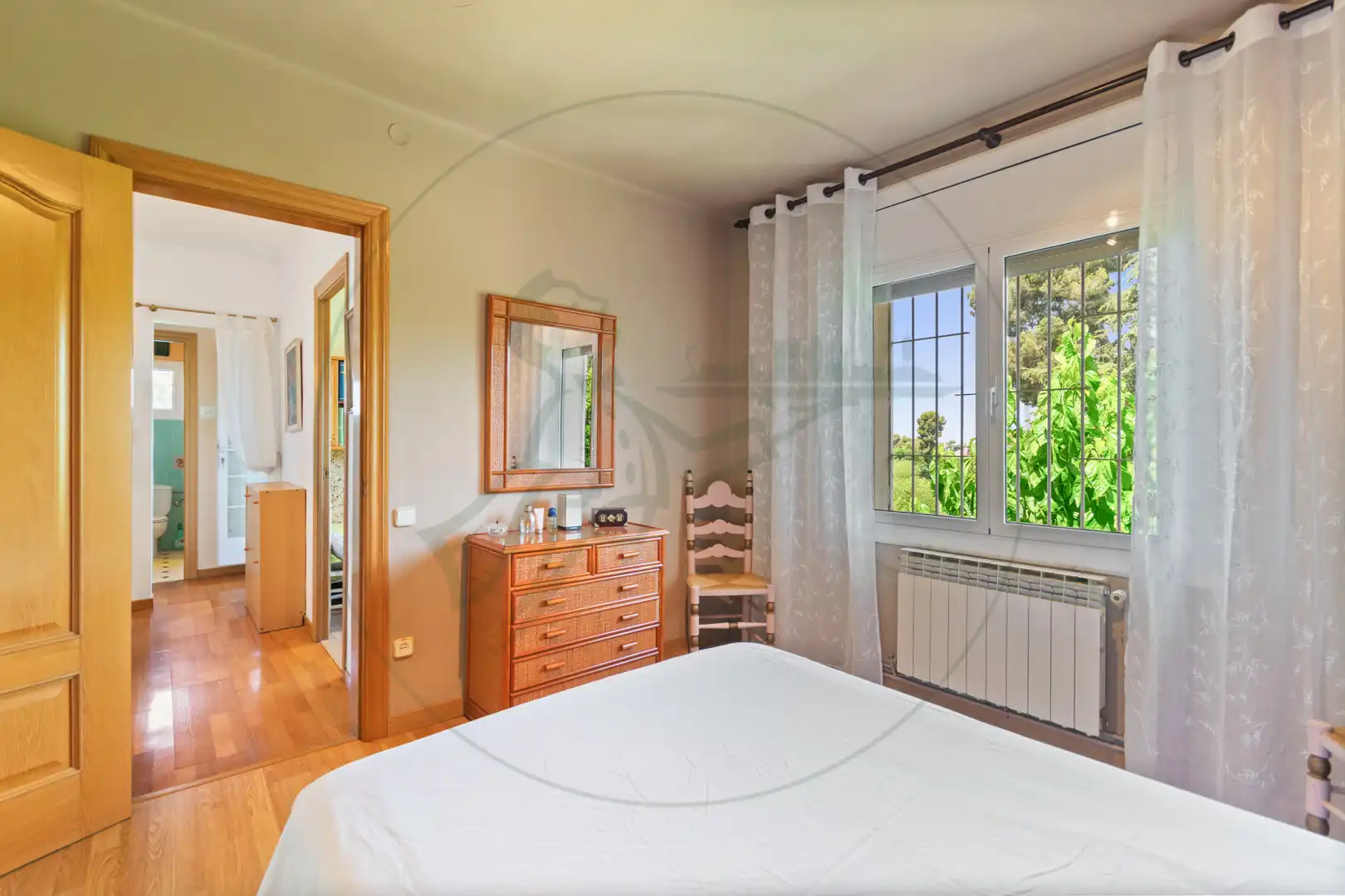 Bedroom of Houses for sale in Sant Cugat del Vallès  with Heating, Private garden and Parquet flooring