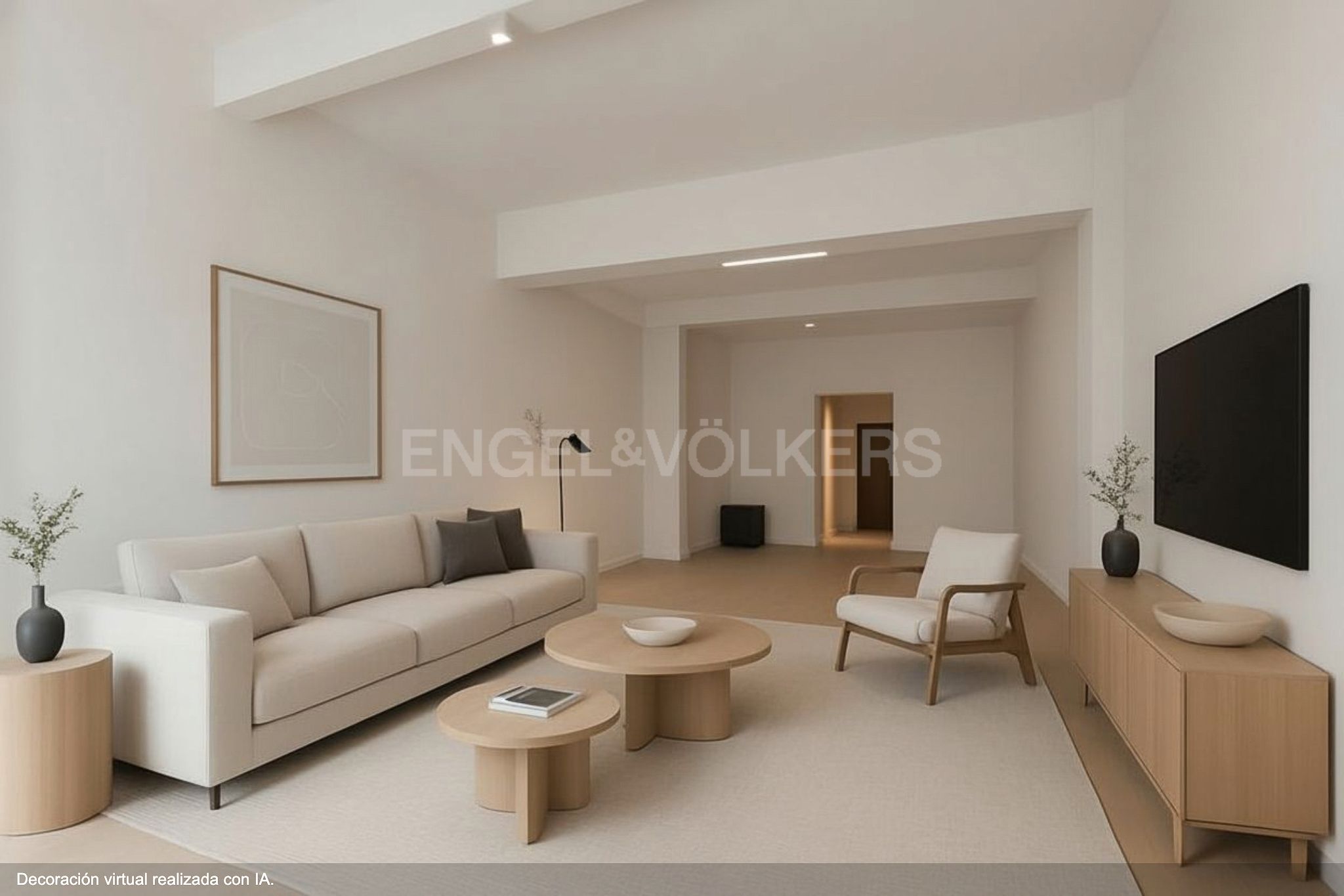 Sala de estar de Apartamento en venta en  Barcelona Capital con Calefacción y Terraza