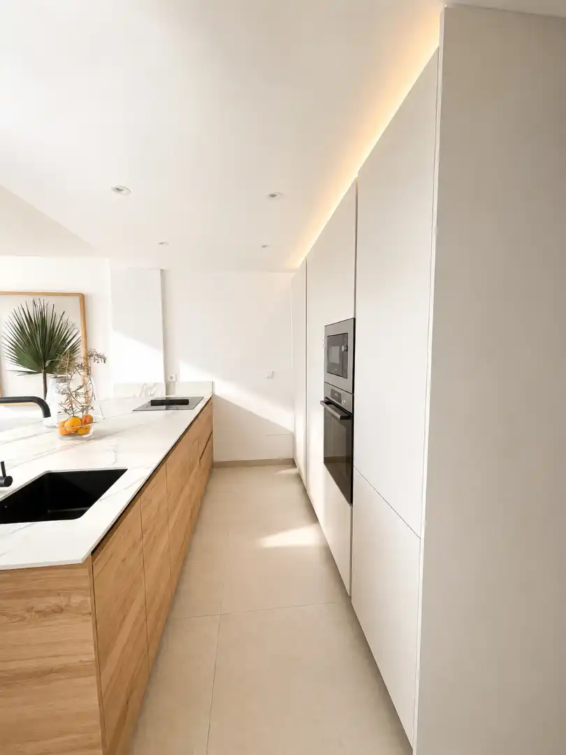 Cocina de Planta baja en venta en Cartagena con Aire acondicionado, Calefacción y Jardín privado