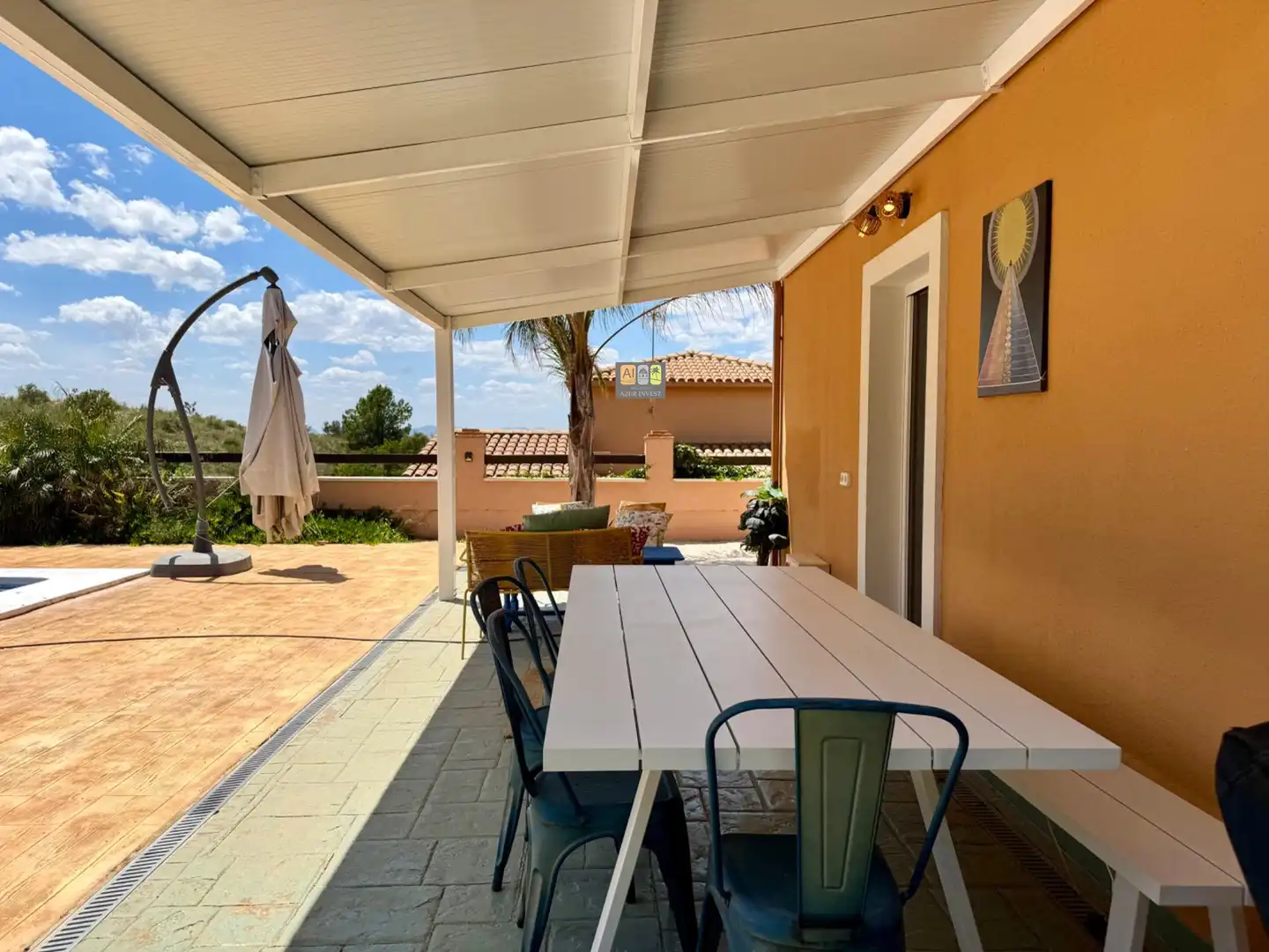Terrace of Houses for rent in Busot  with Air Conditioner, Private garden and Terrace