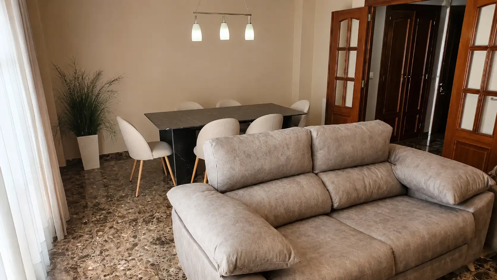 Wohnzimmer von Wohnung zur Miete in Vila-real mit Heizung und Balkon