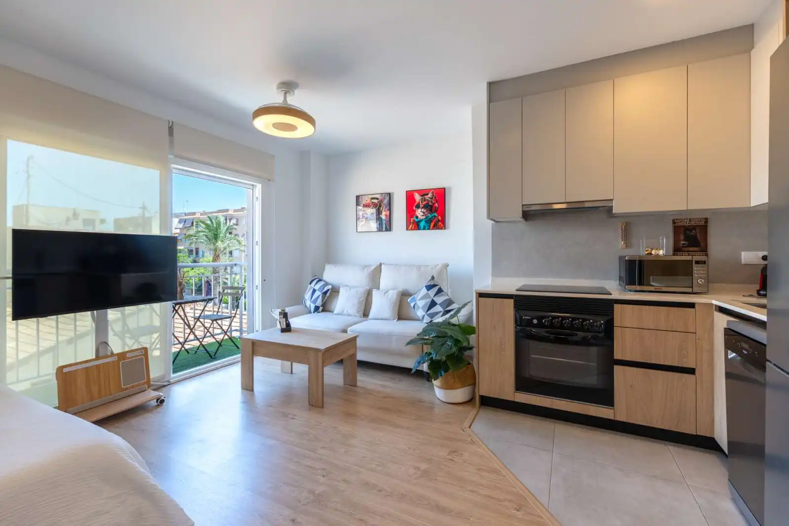 Living room of Study for share in Elche / Elx  with Air Conditioner, Terrace and Furnished