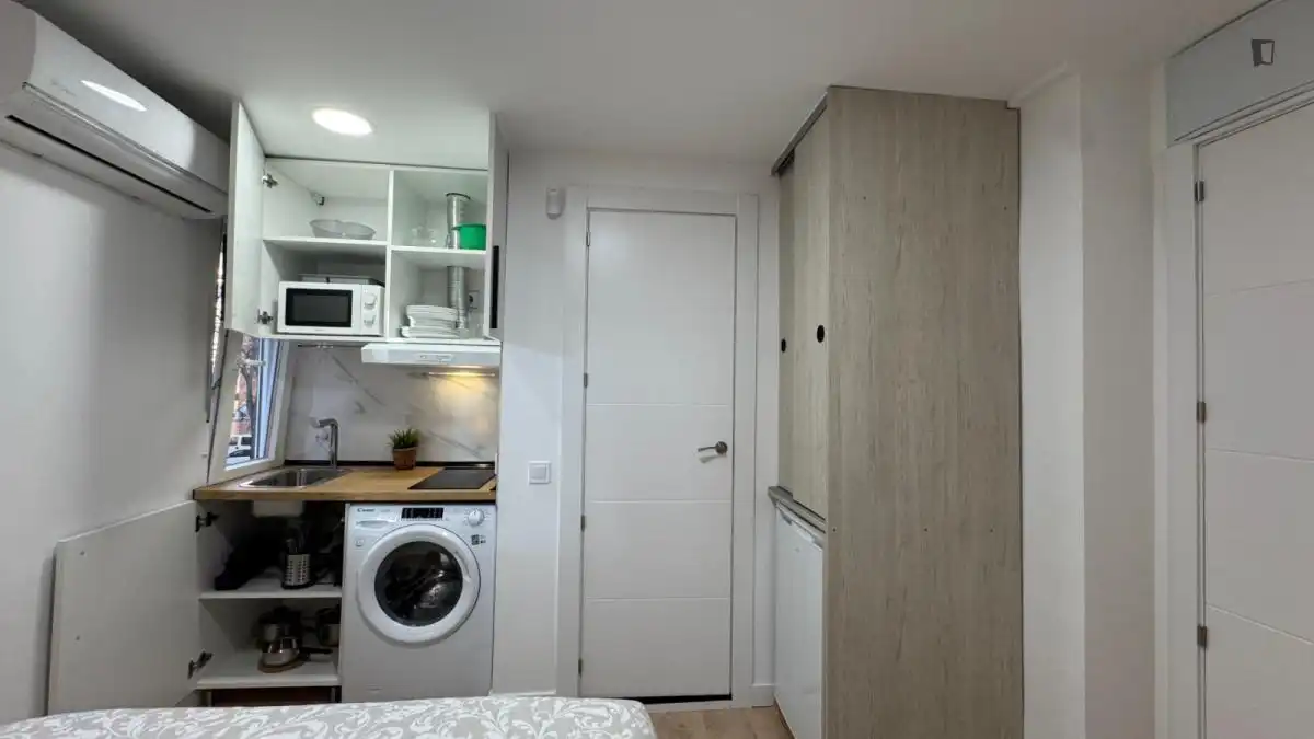 Kitchen of Study for rent in Madrid  with Air Conditioner, Heating and Furnished