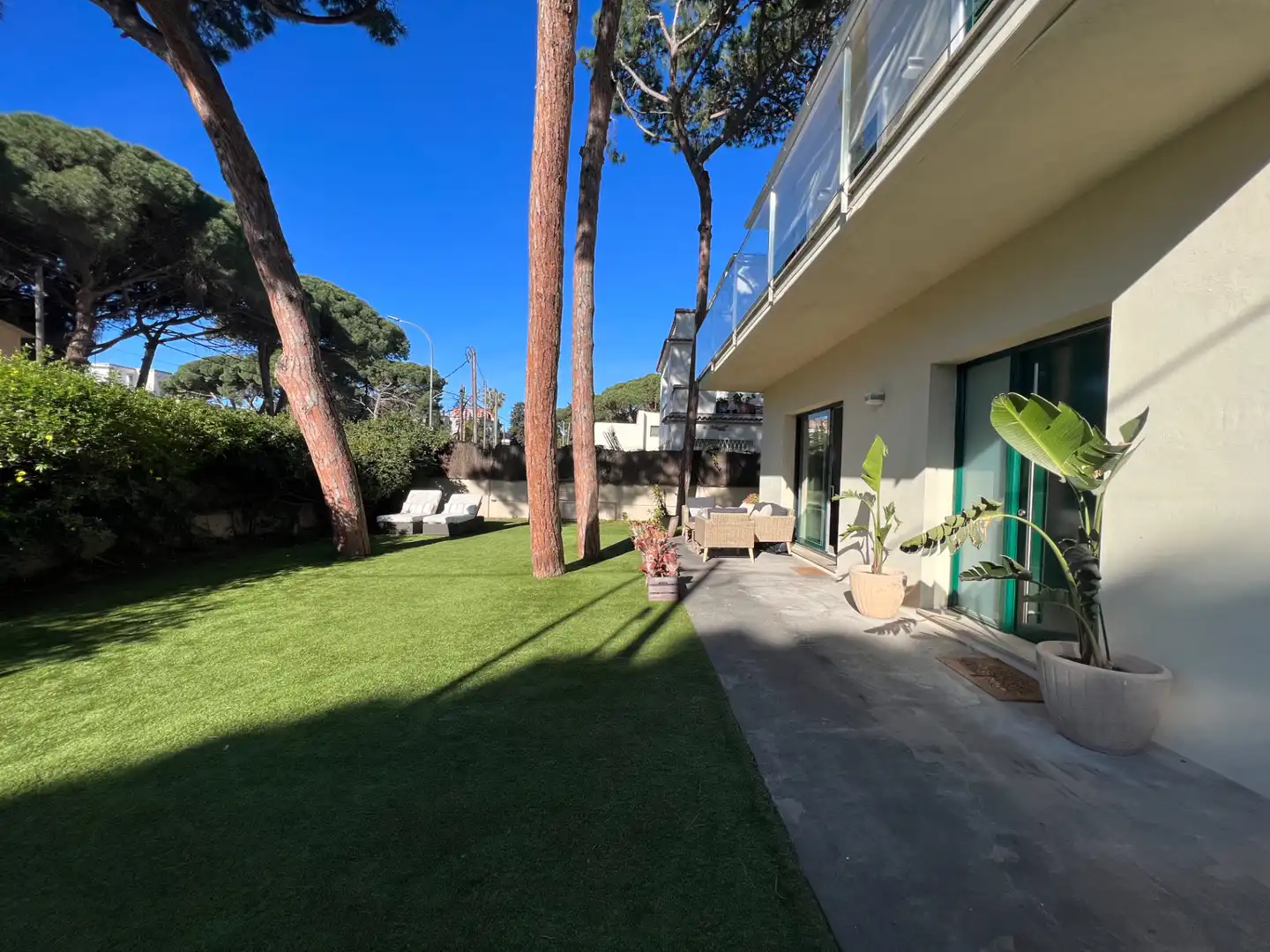 Garden of Houses for rent in Castelldefels  with Air Conditioner, Heating and Private garden