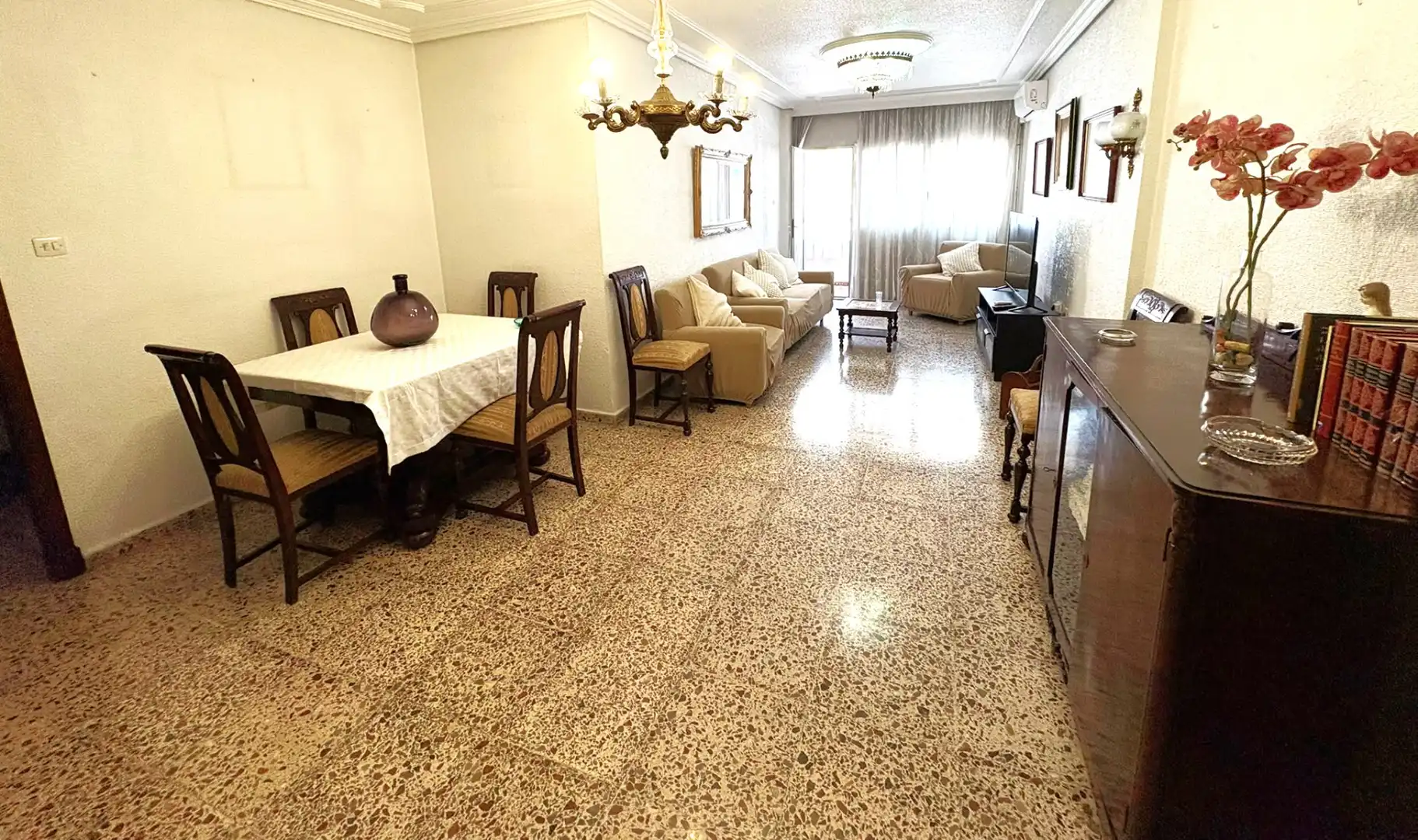 Living room of Flat for share in Murcia  with Air Conditioner, Heating and Furnished