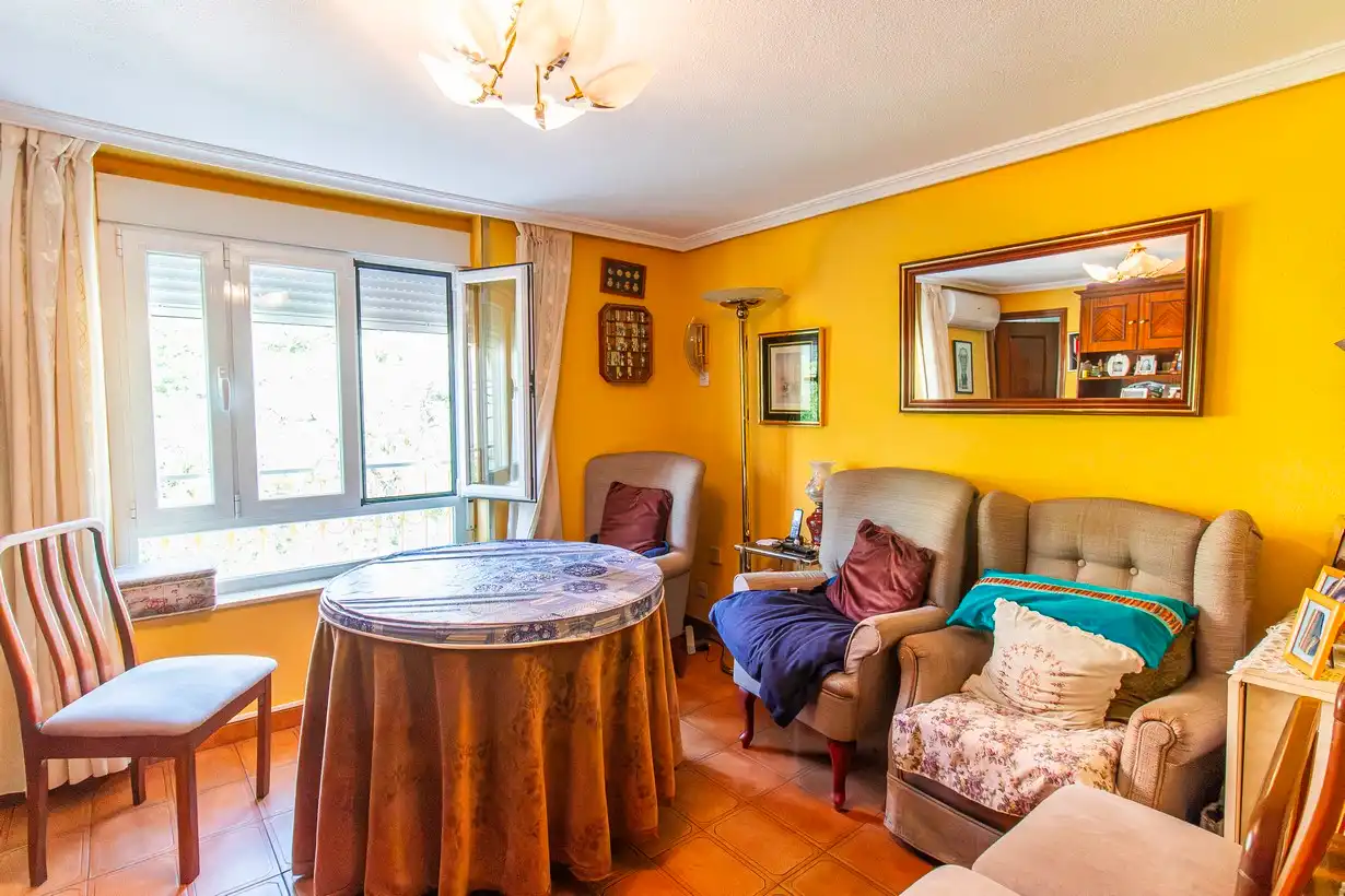 Living room of Flat for sale in Madrid  with Air Conditioner, Heating and Furnished