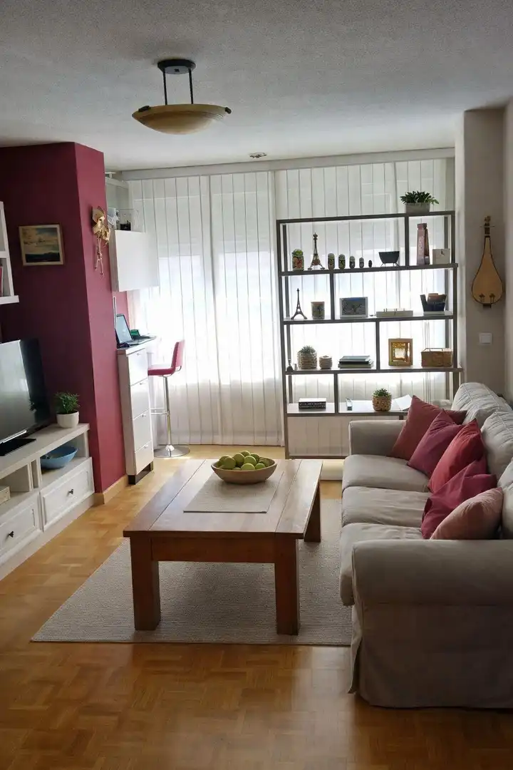 Wohnzimmer von Wohnung zum Verkauf in Madrid mit Klimaanlage, Heizung und Terrasse