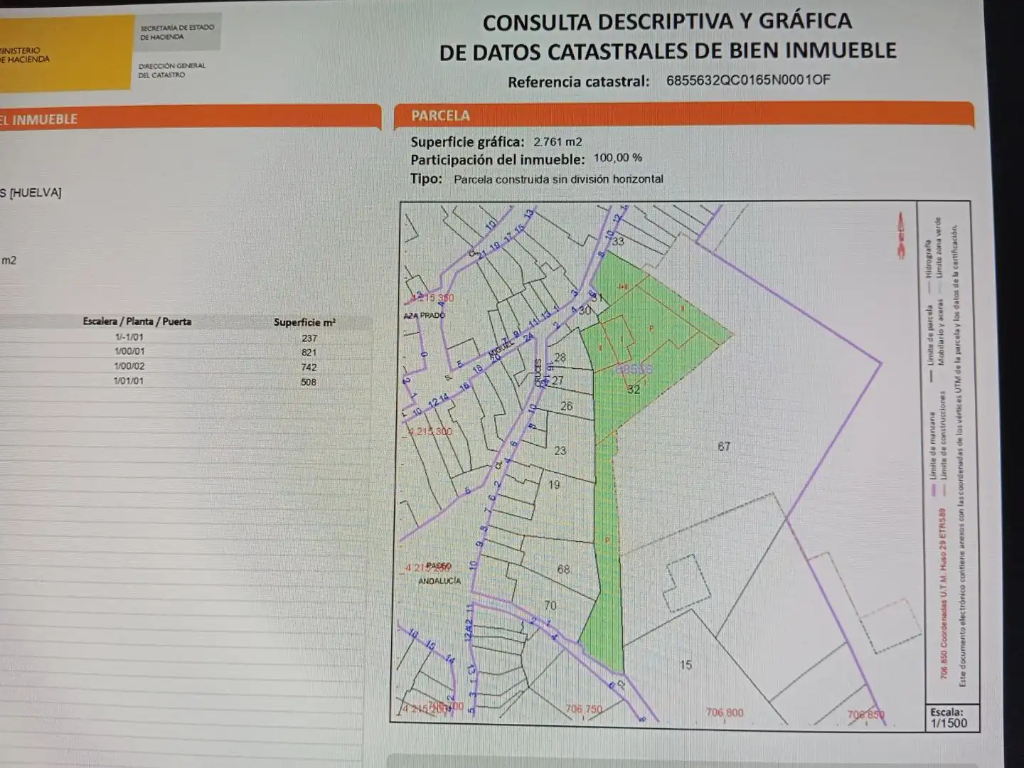 Residential land for sale in RÁBIDA 8