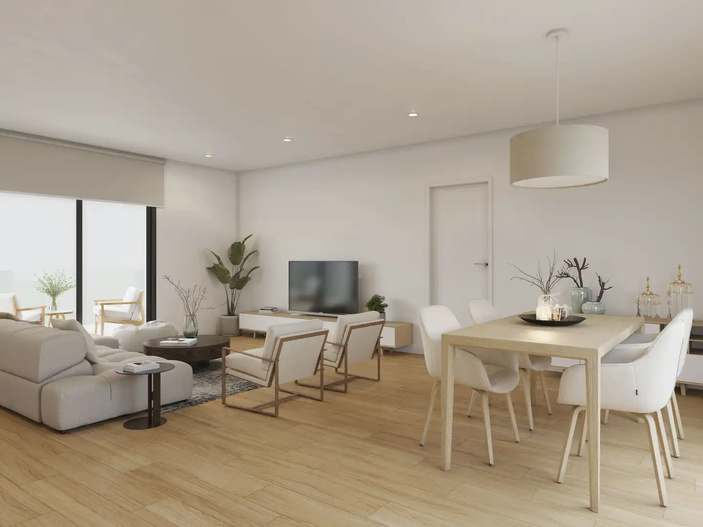 Living room of Flat for sale in Les Borges Blanques  with Air Conditioner, Terrace and Balcony
