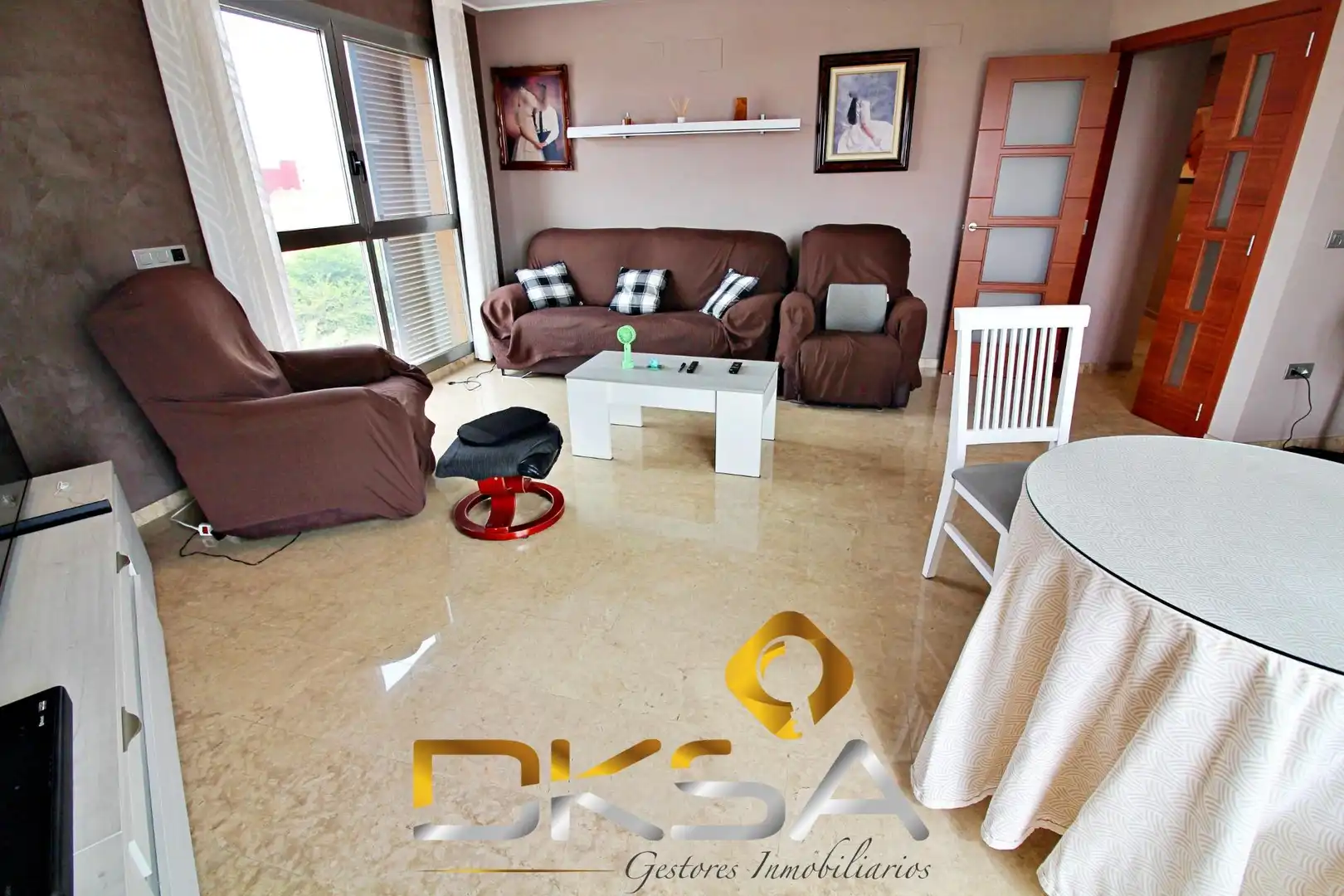 Sala de estar de Ático en venta en Almazora / Almassora con Aire acondicionado, Calefacción y Terraza