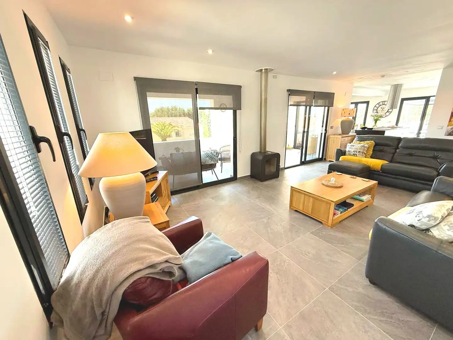 Sala de estar de Casa o chalet en venta en Calpe / Calp con Aire acondicionado y Piscina