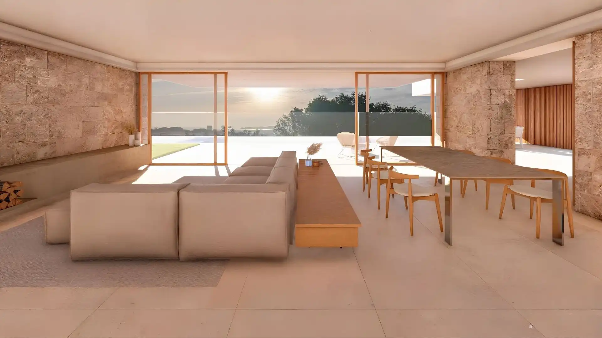 Sala de estar de Casa o chalet en venta en Jávea / Xàbia con Jardín privado, Terraza y Piscina