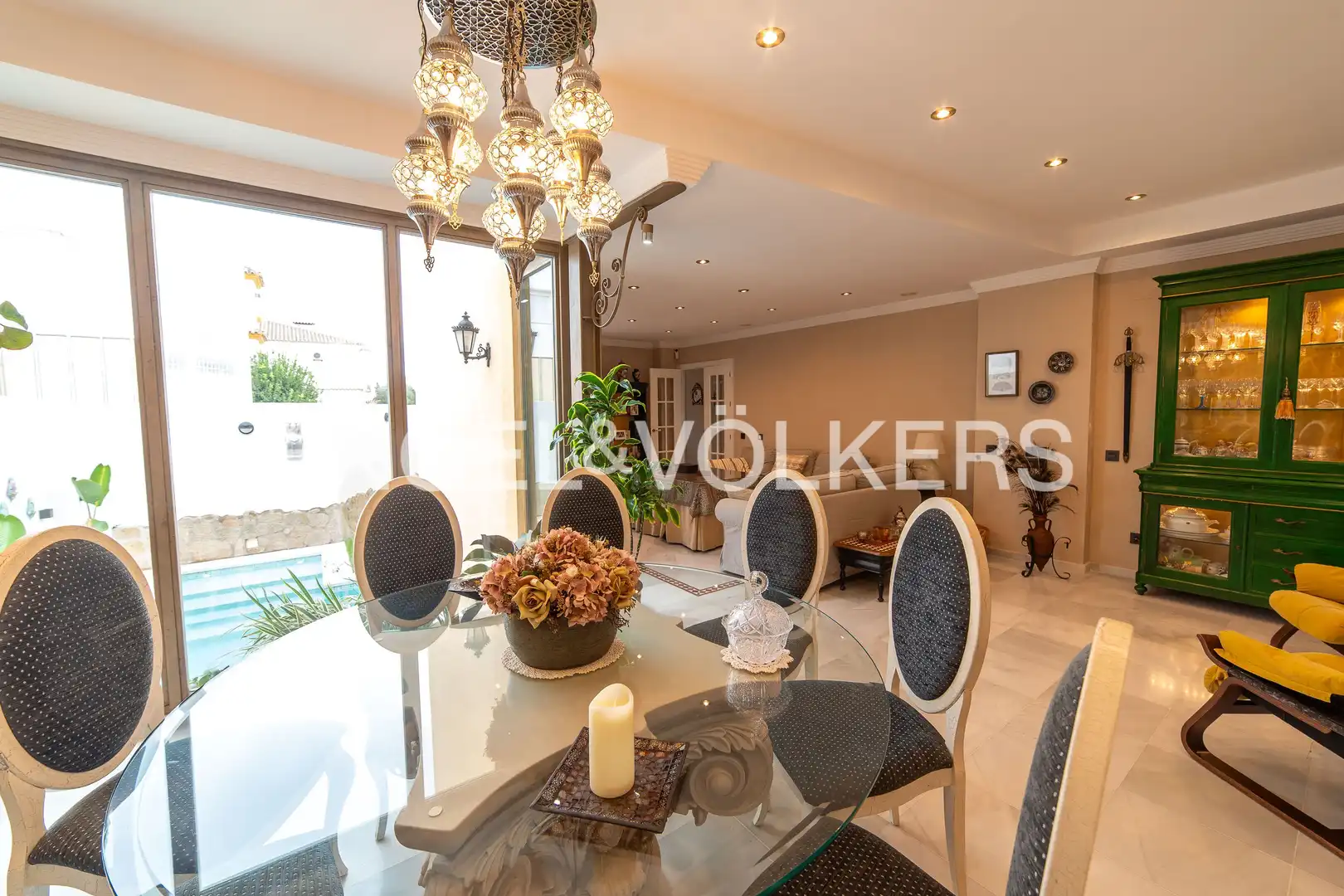Dining room of Country homes for sale in San Fernando  with Heating, Private garden and Swimming Pool