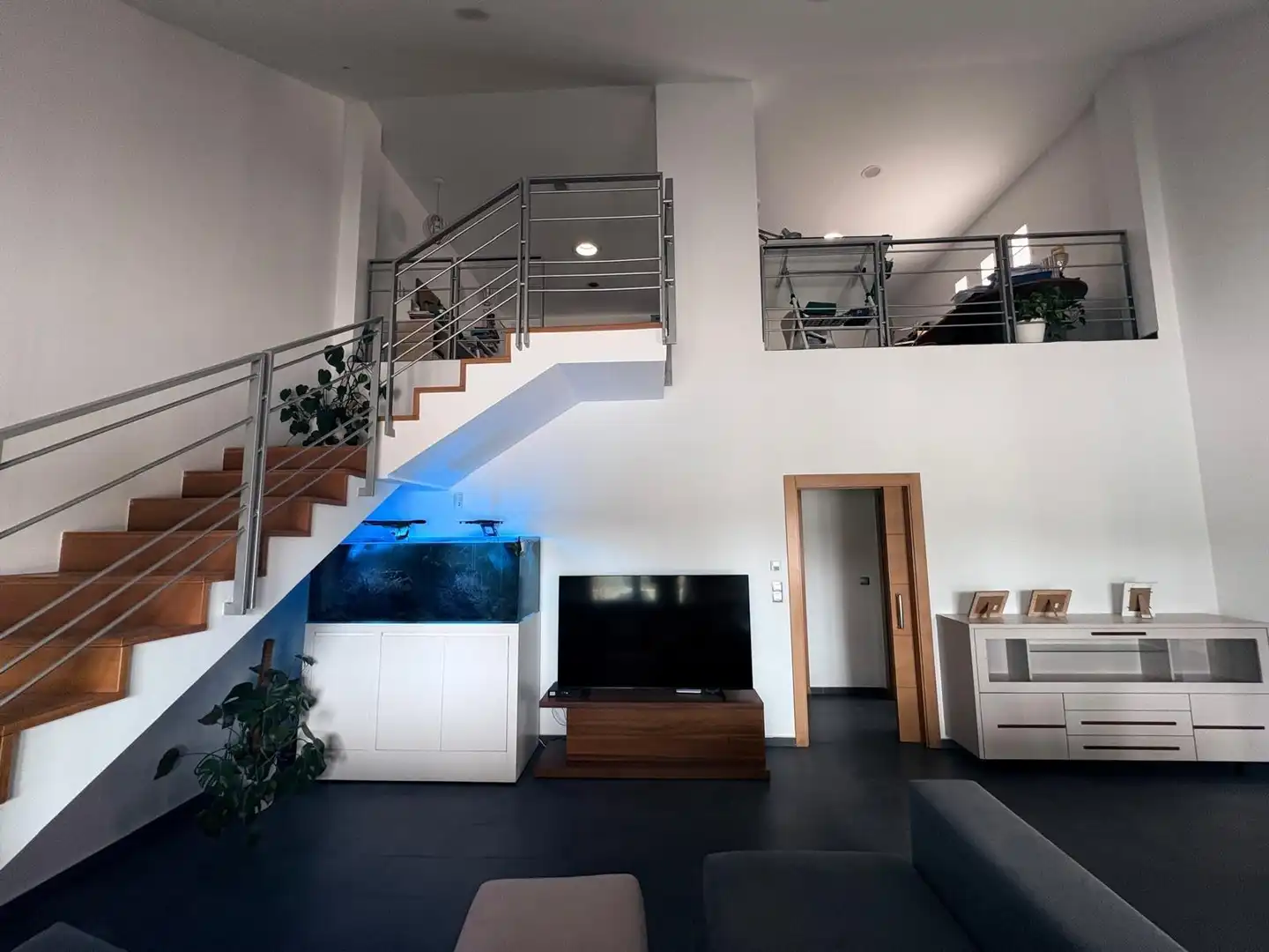 Sala d'estar de Casa o xalet en venda en Almansa amb Calefacció, Jardí privat i Terrassa