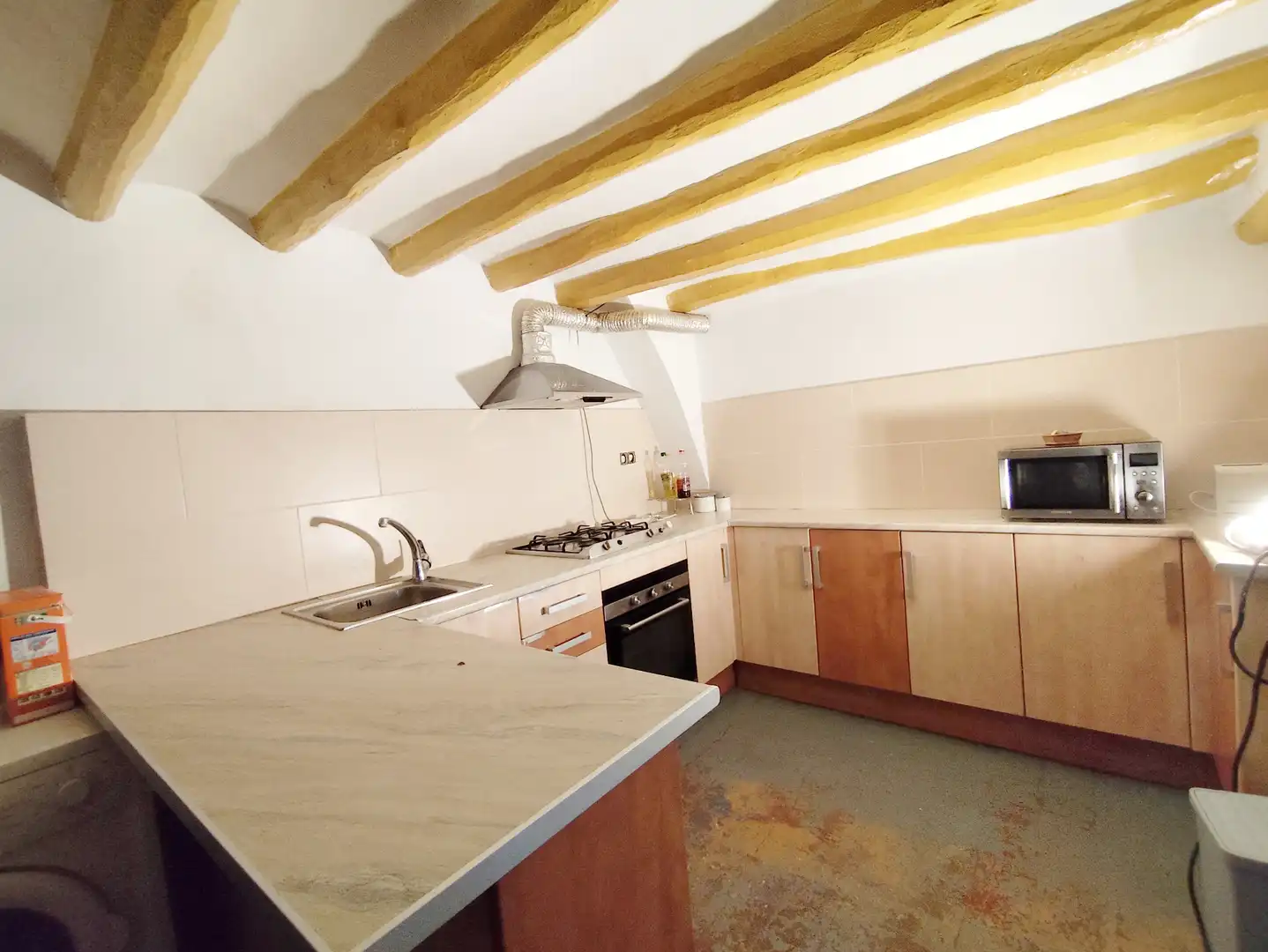 Cocina de Finca rústica en venta en Santa Coloma de Queralt con Calefacción, Amueblado y Horno
