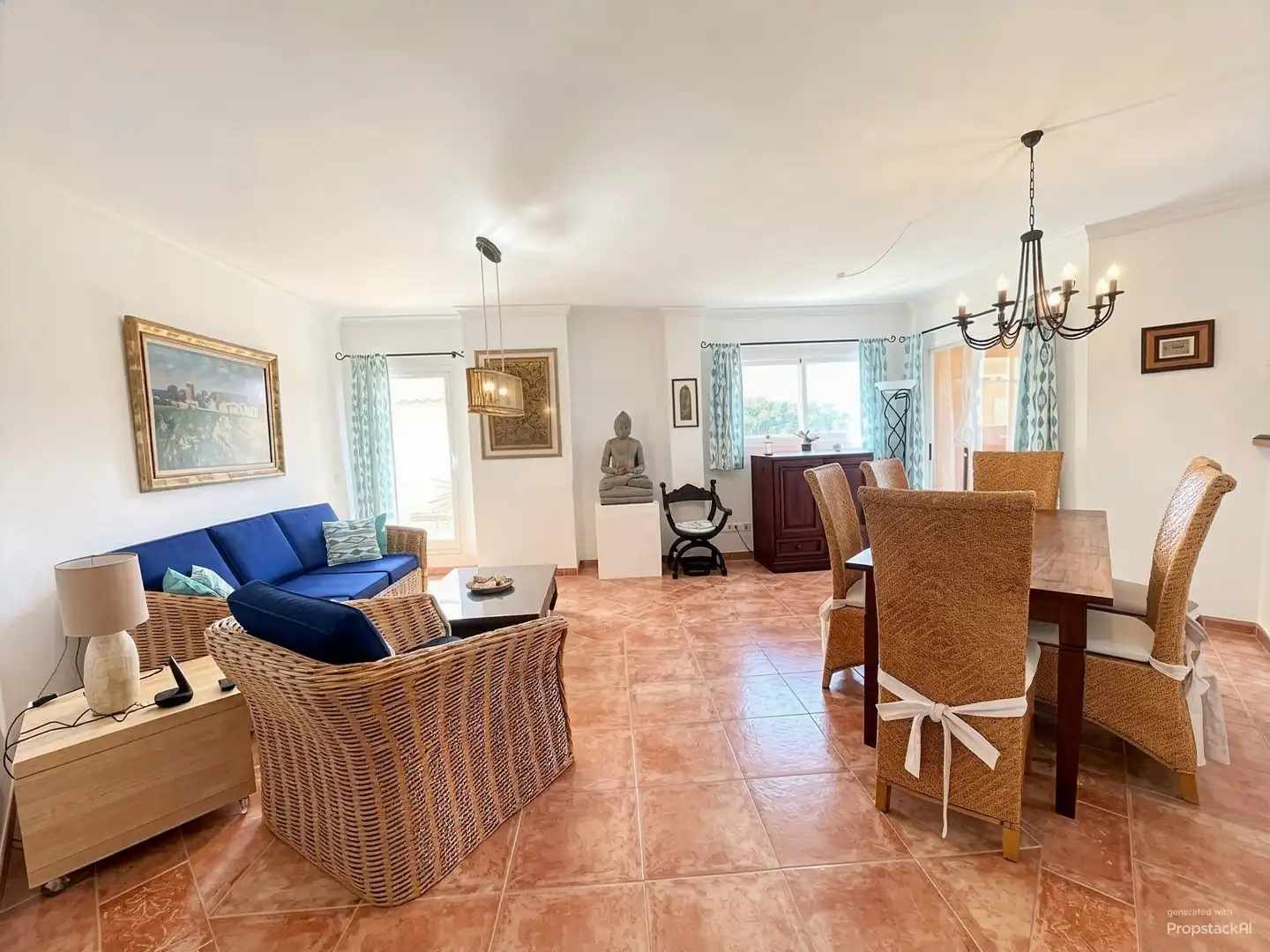 Sala de estar de Piso de alquiler en  Palma de Mallorca con Aire acondicionado, Piscina y Balcón