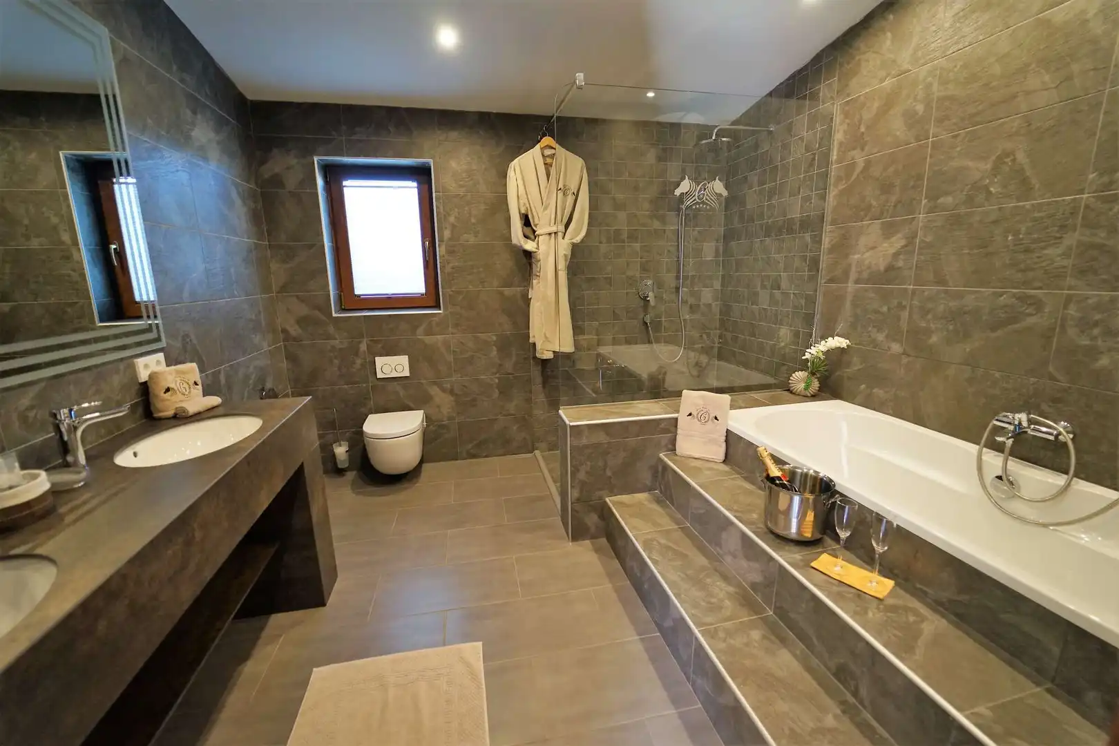 Baño de Finca rústica en venta en Llucmajor con Aire acondicionado, Calefacción y Parquet
