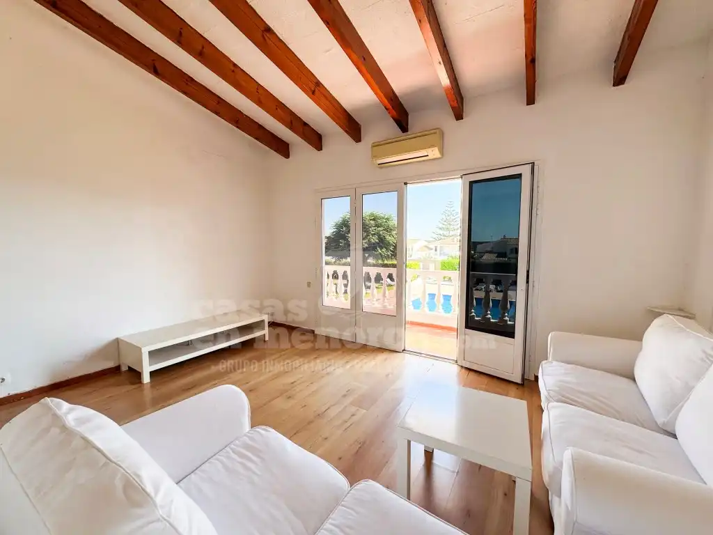 Sala de estar de Apartamento en venta en Es Castell con Jardín privado, Terraza y Piscina