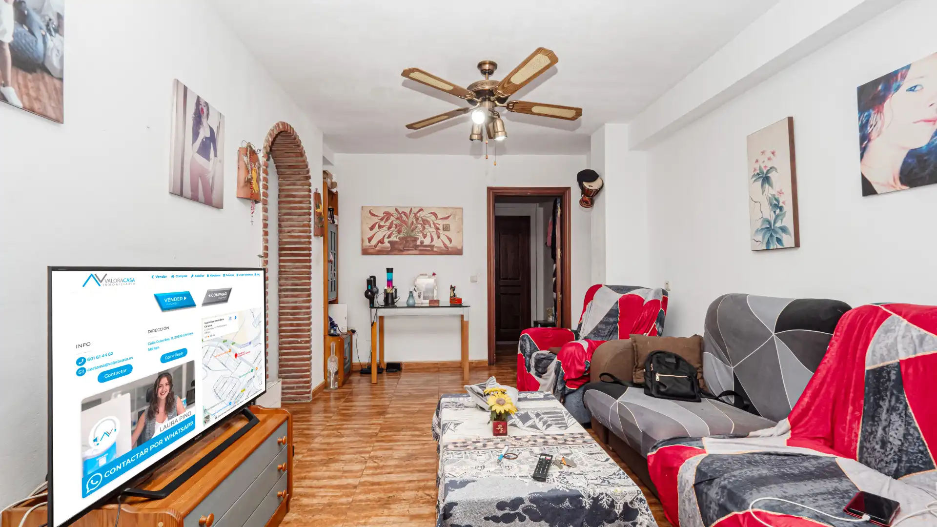 Sala de estar de Piso en venta en Benalmádena con Amueblado, Microondas y TV