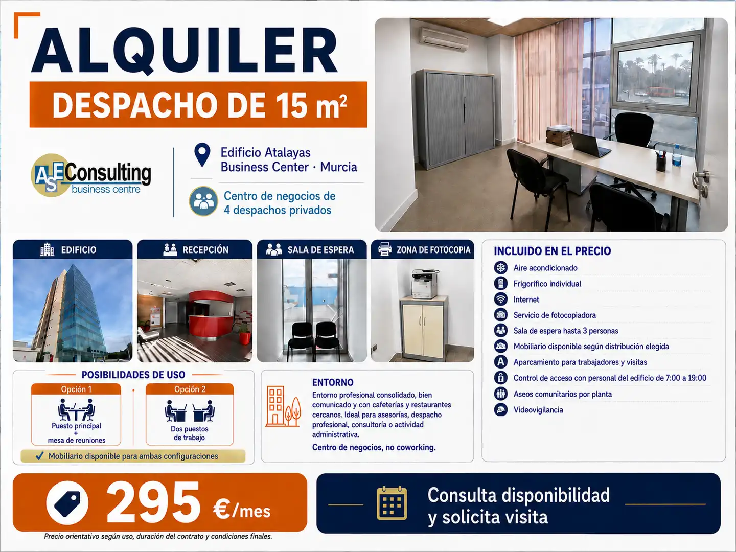 Office for rent in Murcia