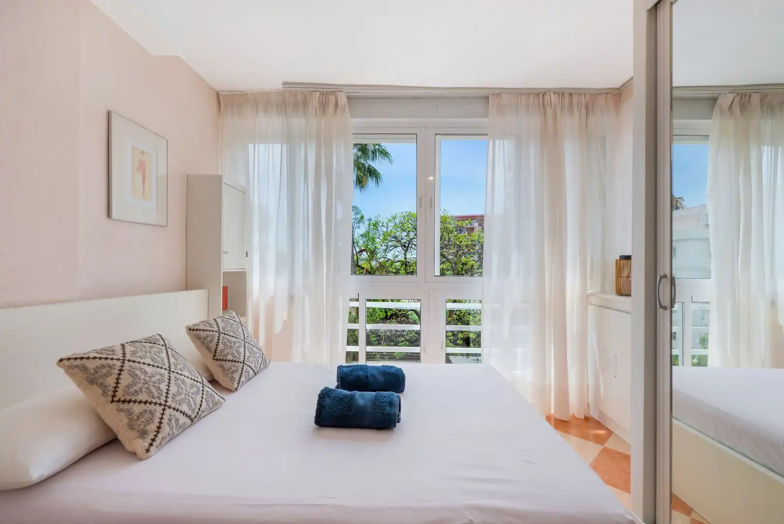 Bedroom of Apartments for rent in Benalmádena  with Air Conditioner, Heating and Furnished