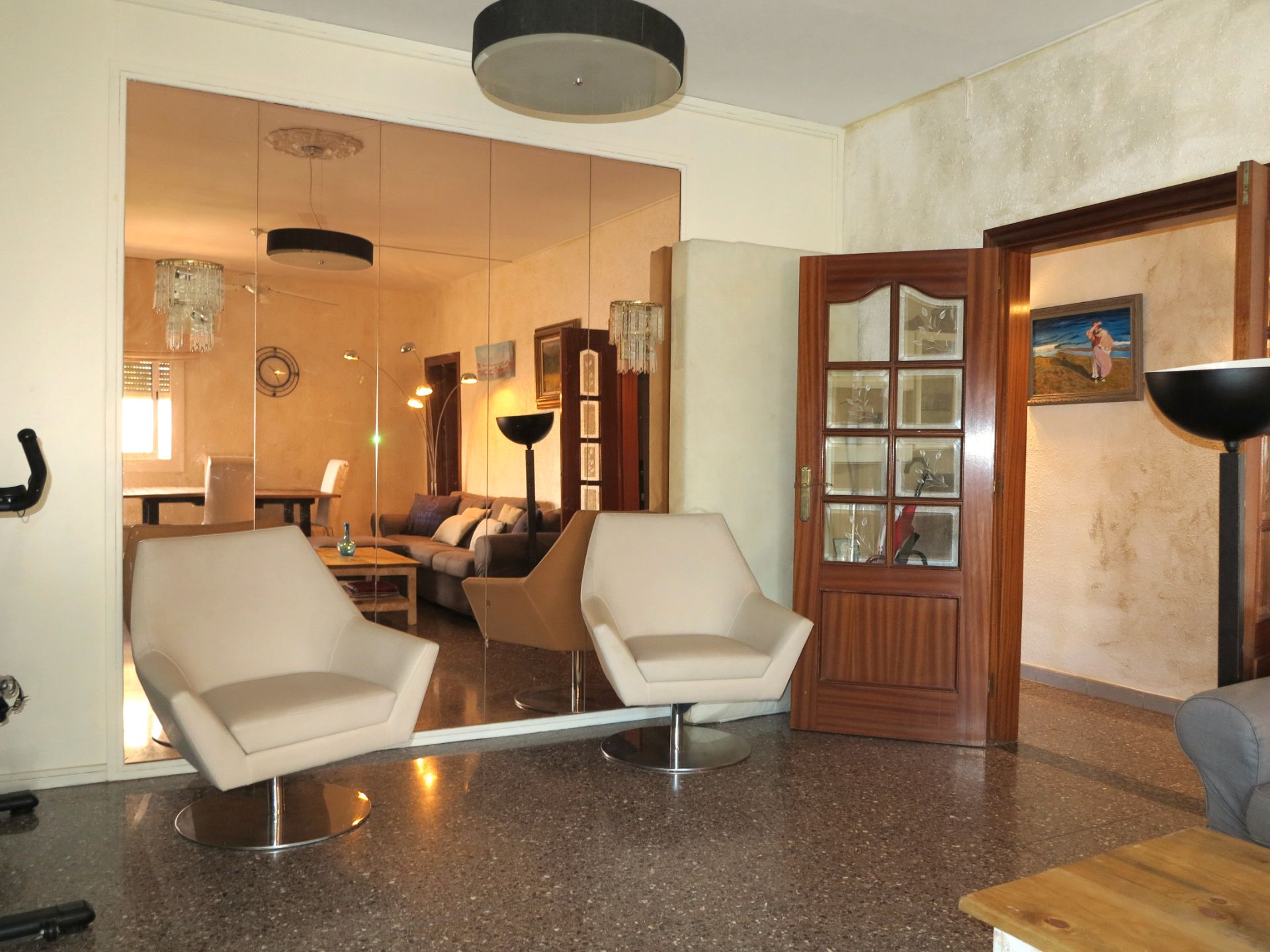 Sala de estar de Piso en venta en Esplugues de Llobregat con Aire acondicionado, Horno y Balcón