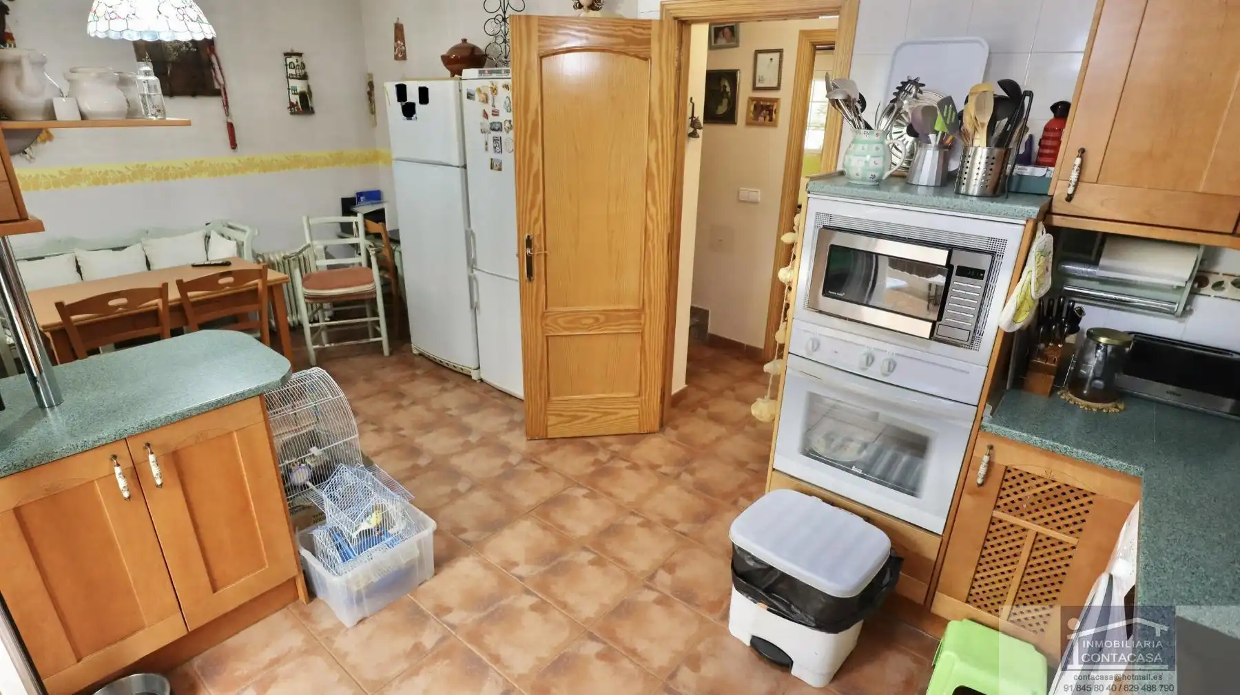 Cuina de Casa o xalet en venda en Miraflores de la Sierra amb Calefacció, Terrassa i Traster