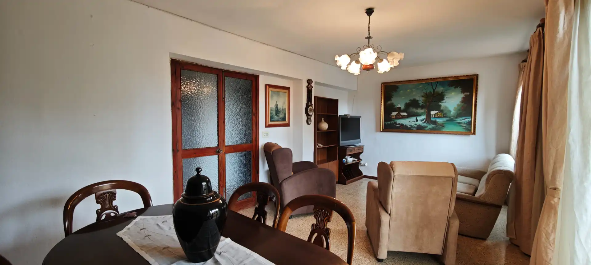 Sala d'estar de Pis en venda en  Palma de Mallorca amb Moblat i Balcó