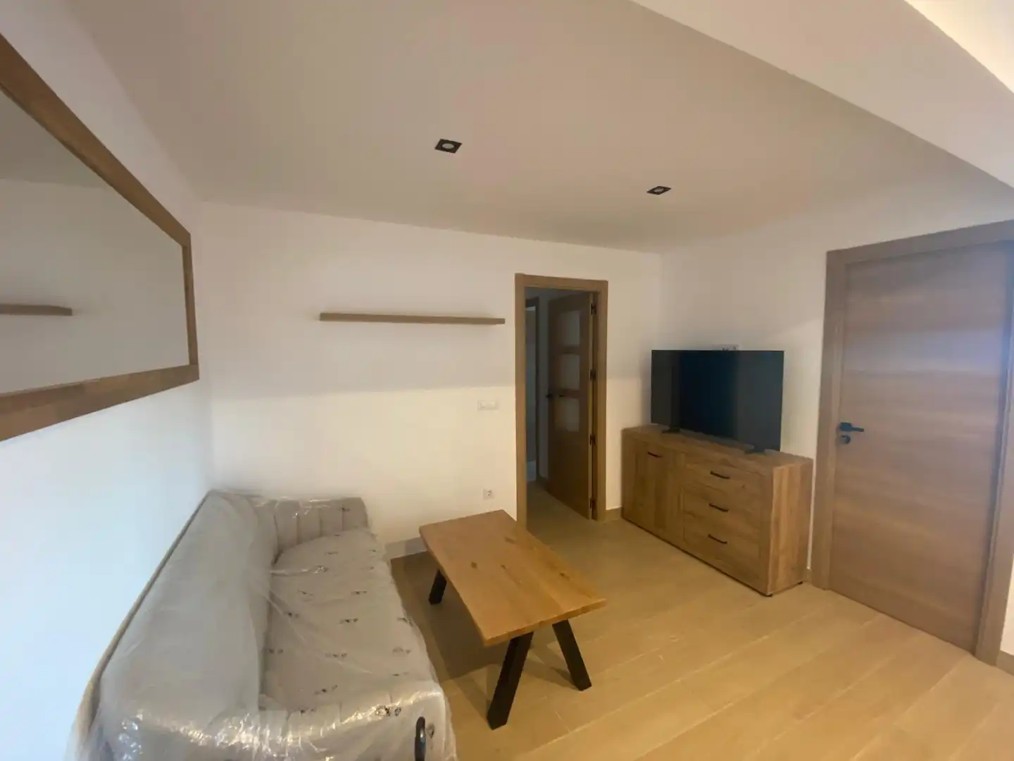 Living room of Flat for share in Badajoz  with Air Conditioner and Furnished