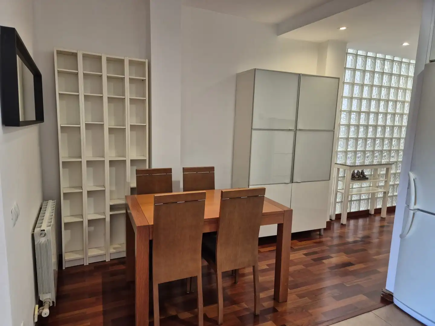 Dining room of Flat for sale in Barcelona  with Heating, Parquet flooring and Furnished