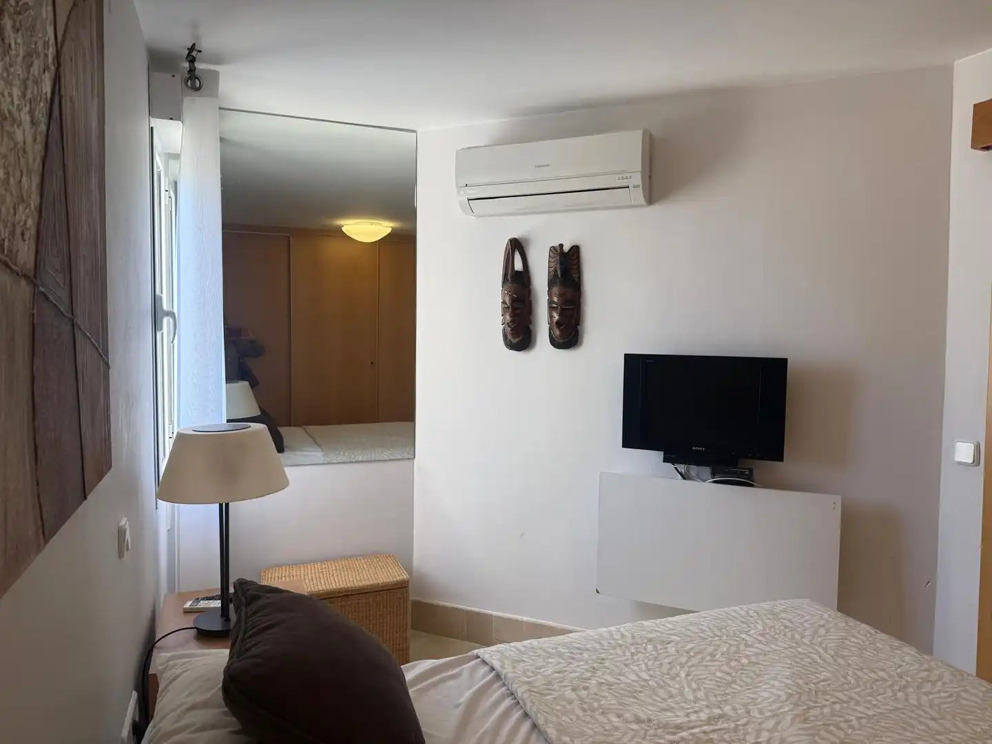 Bedroom of Apartments for sale in Calpe / Calp  with Air Conditioner, Furnished and Community pool