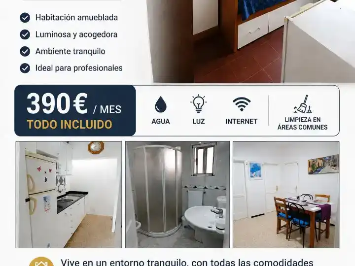 Badezimmer von Wohnung zur untervermieten in Juan XXIII 